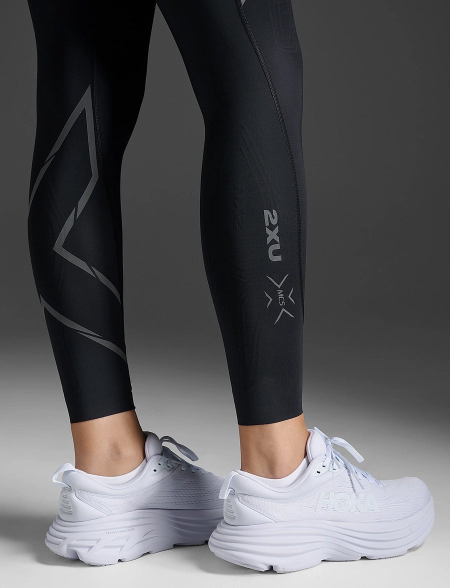 2XU - LIGHT SPEED MID-RISE COMPRESSION TIGHTS - jooksuretuusid - black/ black reflective - 5