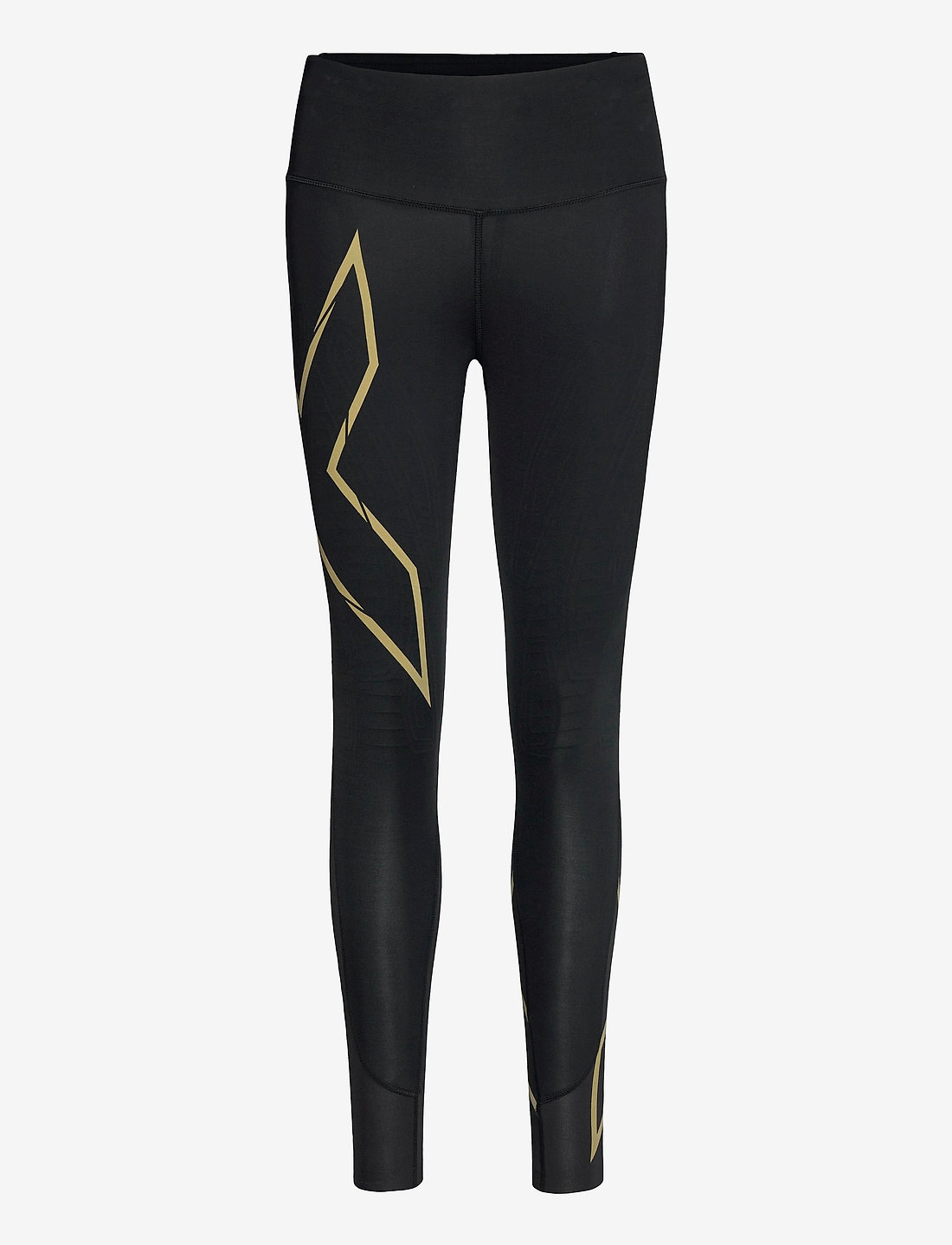 2XU - LIGHT SPEED MID-RISE COMPRESSION TIGHTS - hardlooptights - black/gold reflective - 1