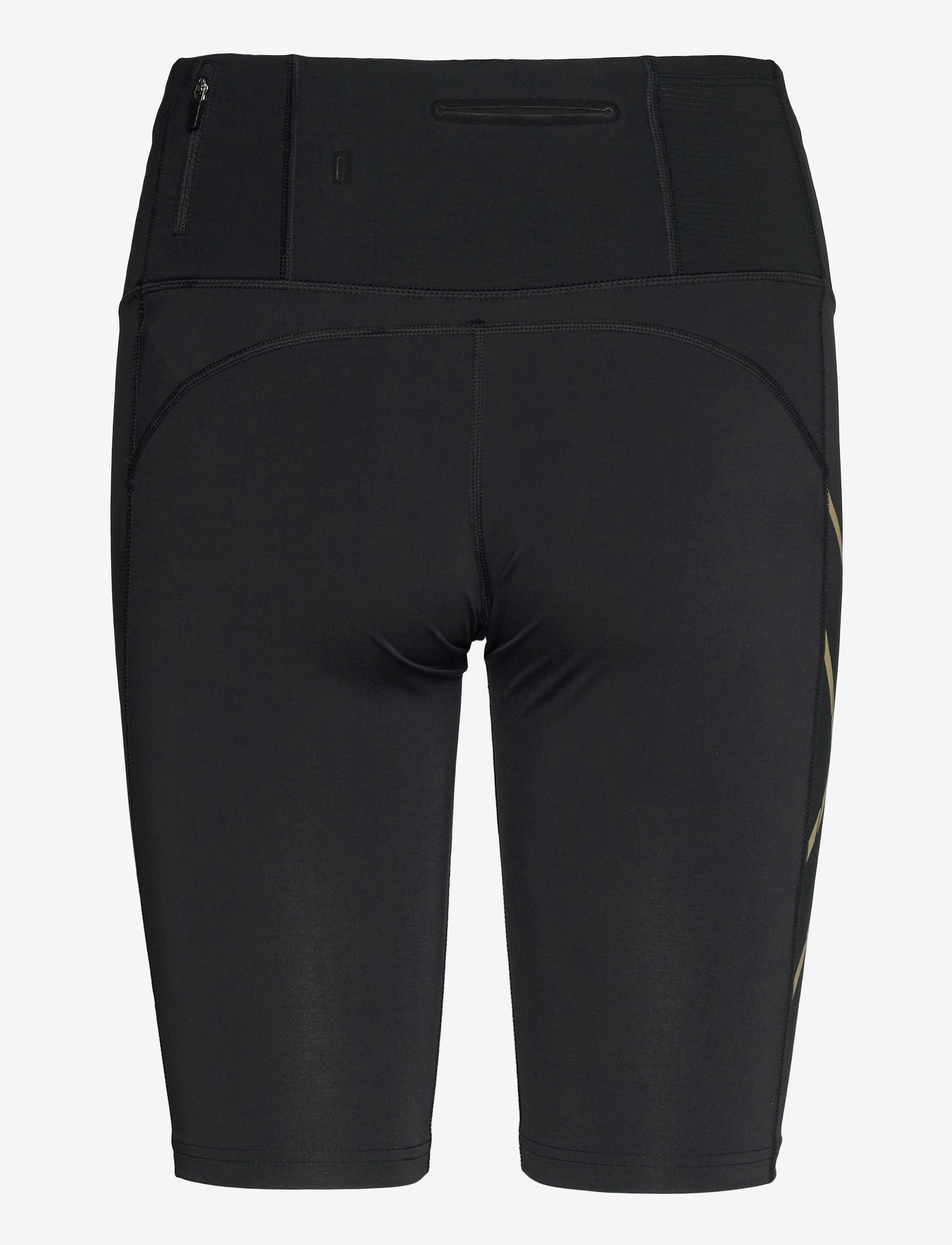 2XU - LIGHT SPEED MID-RISE COMPRESSION SHORTS - 1/2 pituus - black/gold reflective - 2