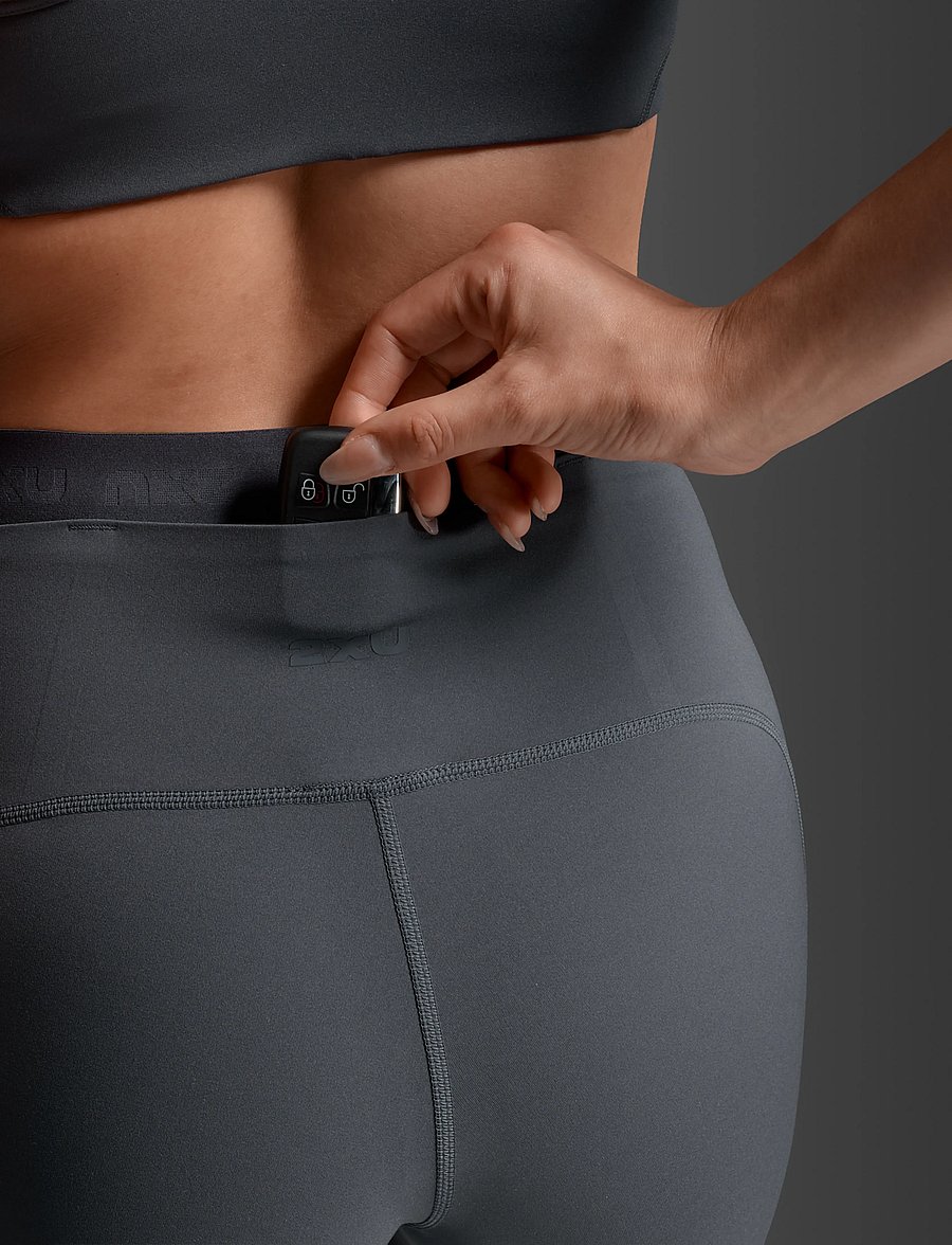2XU - FORM STASH HI-RISE COMPRESSION TIGHTS - full längd - india ink/india ink1 - 4