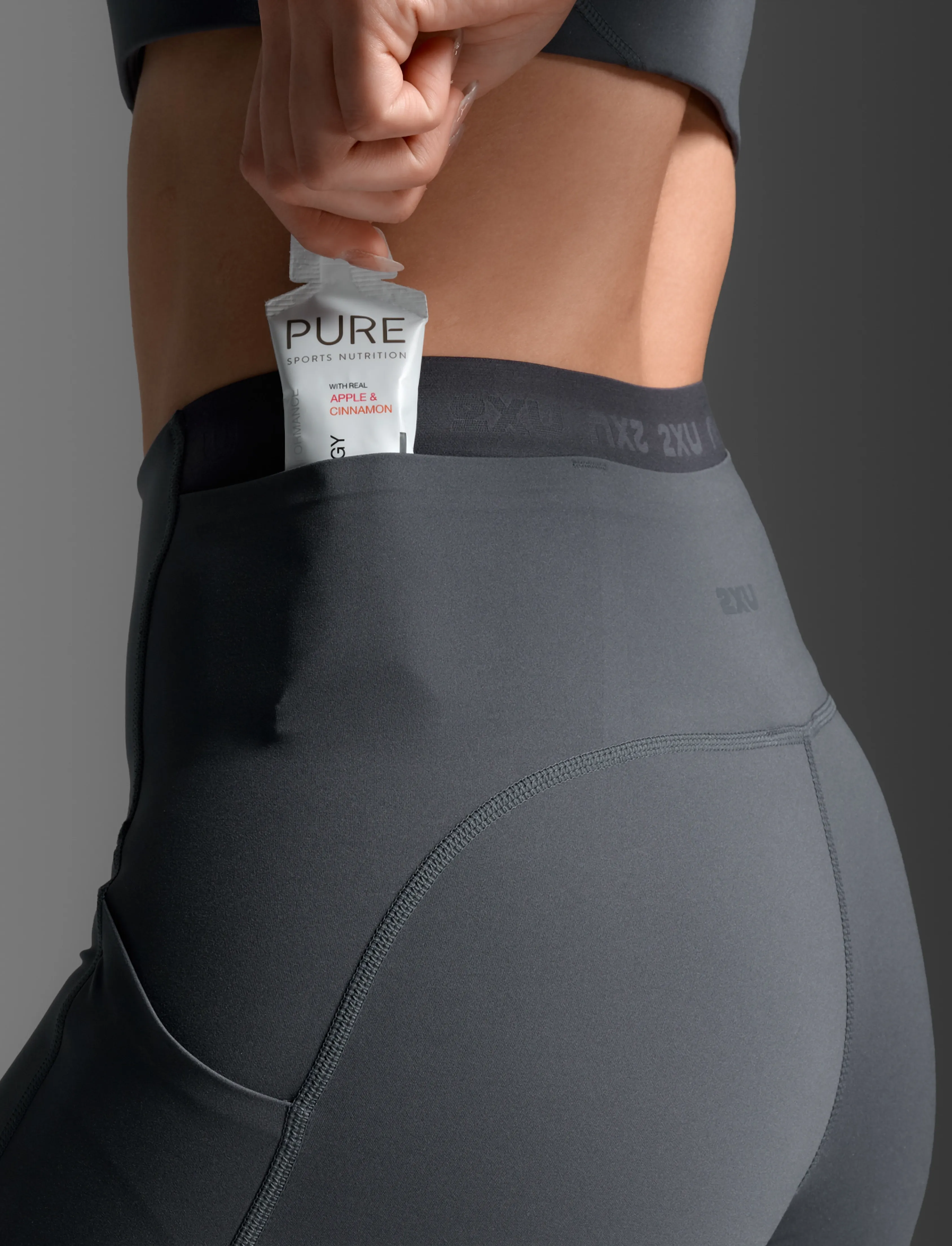 2XU - FORM STASH HI-RISE COMPRESSION TIGHTS - full längd - india ink/india ink1 - 5
