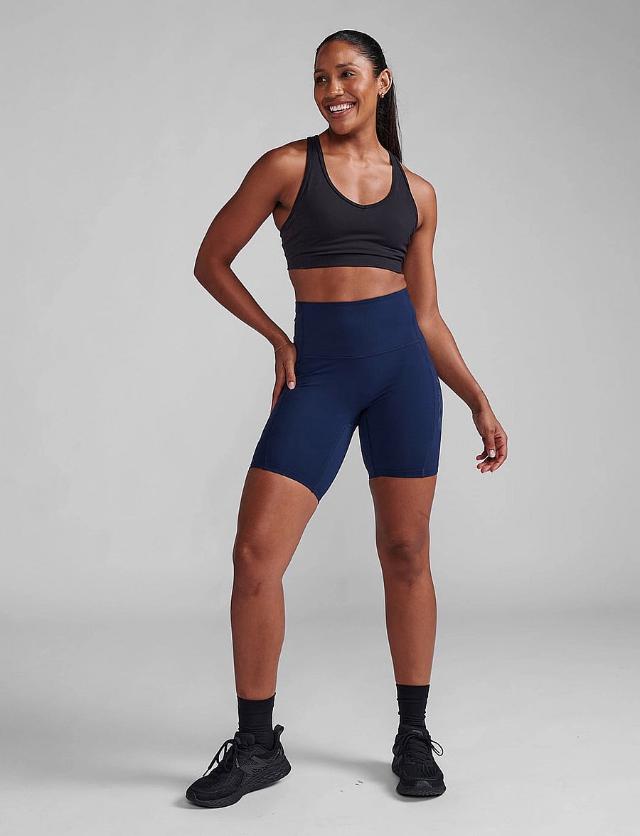 2XU - FORM STASH HI-RISE COMPRESSION 6 INCH SHORTS - trainingsshorts - midnight/midnight - 0