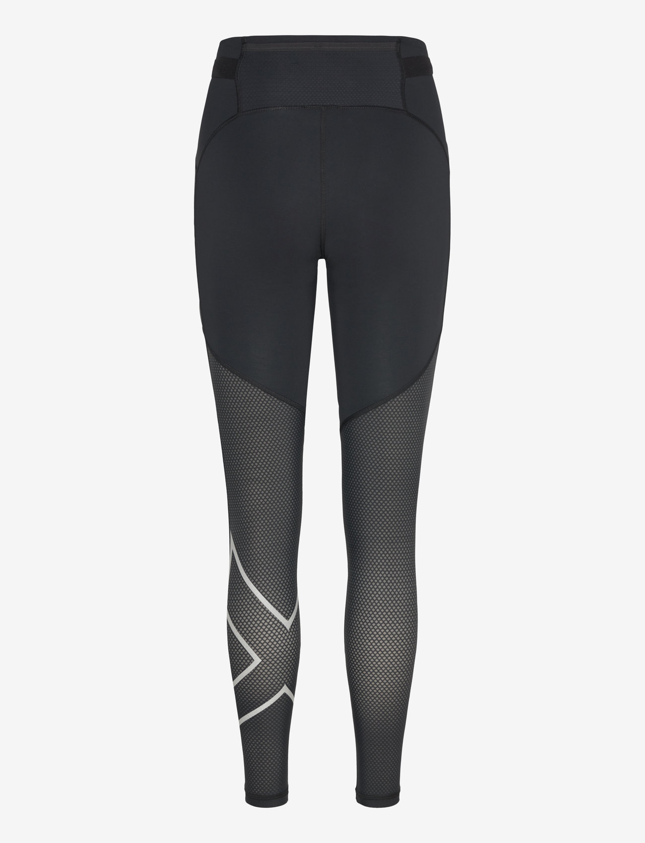 2XU - AERO MESH HI-RISE COMPRESSION TIGHTS - running tights - black/silver reflective - 1