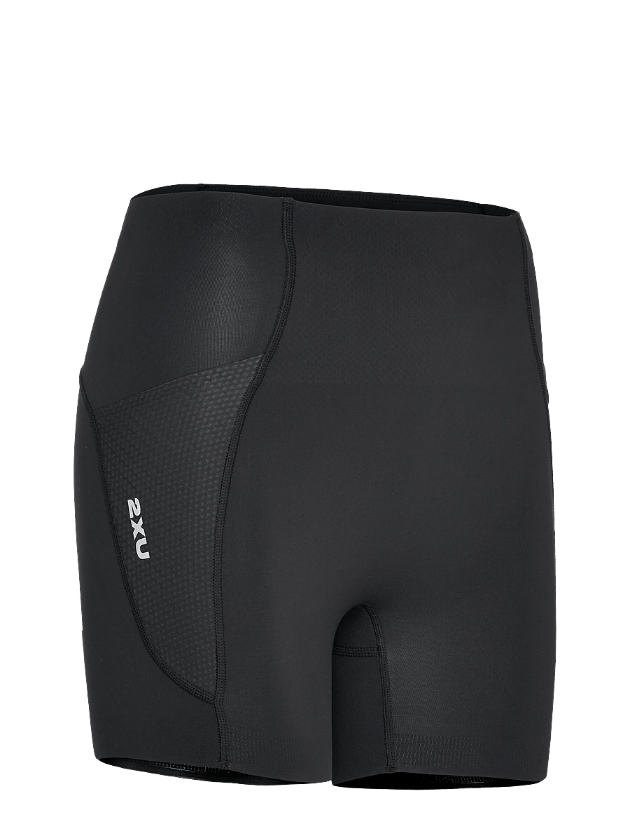 2XU - AERO MESH HI-RISE COMPRESSION 4 INCH SHORTS - jooksuretuusid - black/silver reflective - 2