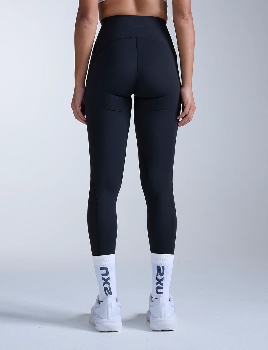 2XU - FLEX HI-RISE COMPRESSION TIGHTS - täispikkus - black/black - 3