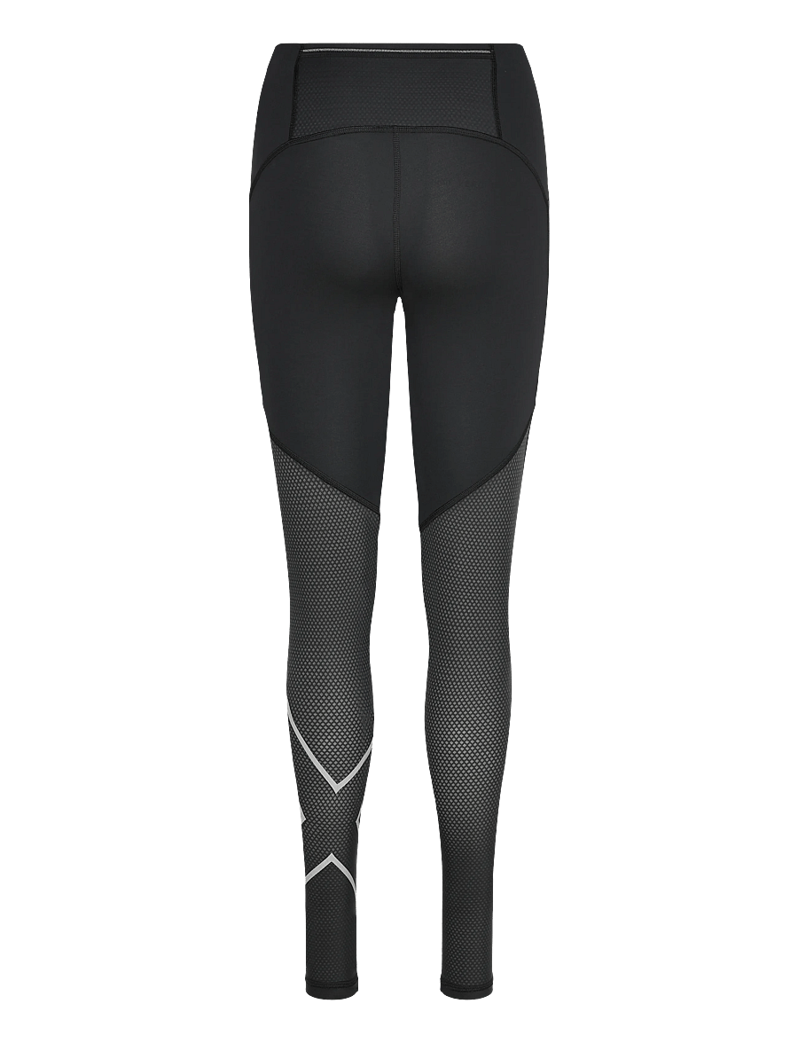 2XU - AERO MESH HI-RISE COMPRESSION TIGHTS - jooksuretuusid - black/silver reflective - 2