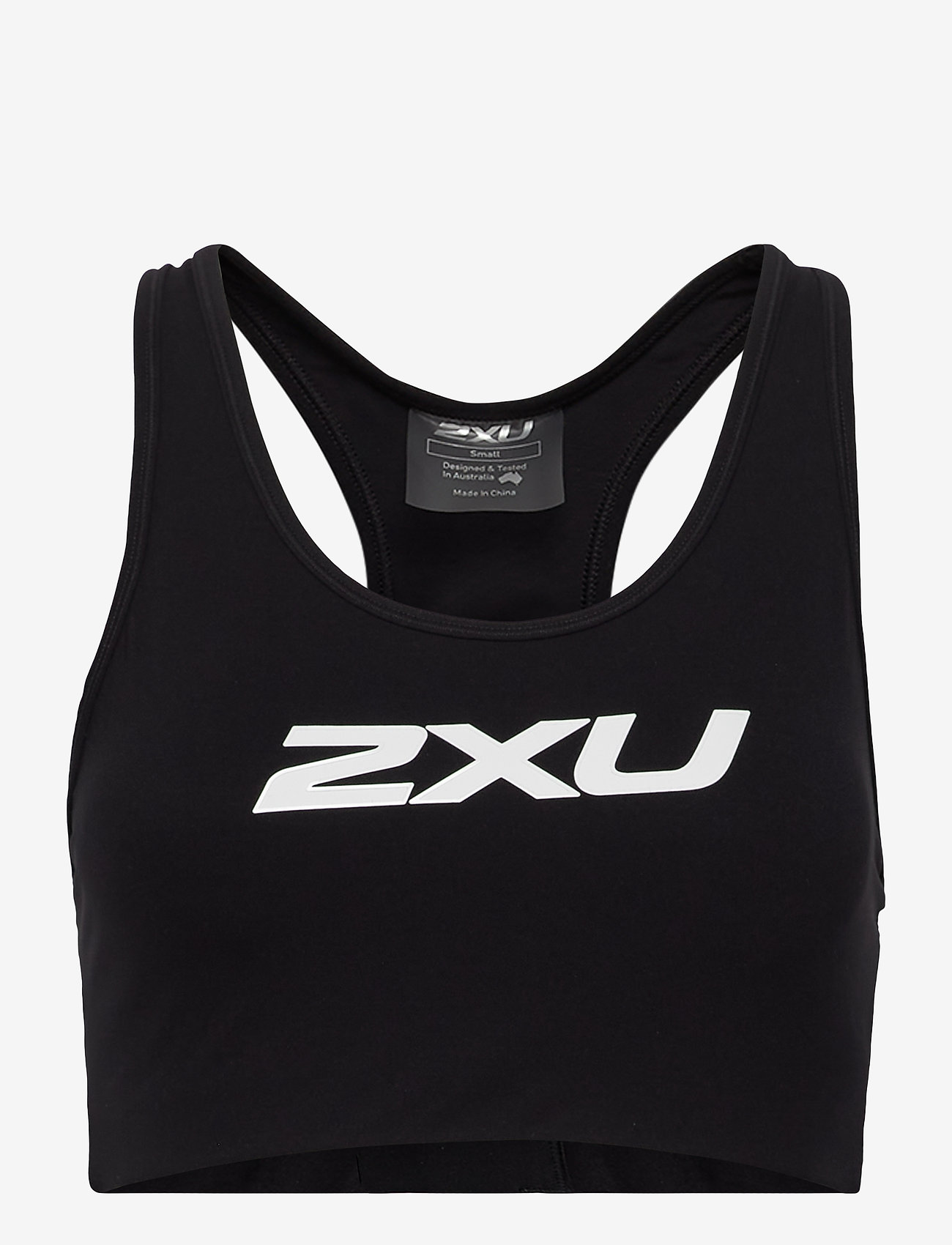 2XU - MOTION RACERBACK CROP - sport bras: medium - black/white - 0