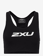 2XU - MOTION RACERBACK CROP - sport bras: medium - black/white - 0