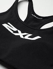 2XU - MOTION RACERBACK CROP - sportinės liemenėlės: vidutiniškai prilaikančios - black/white - 2