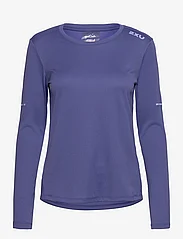 2XU - AERO L/S - t-shirts & tops - marlin/hydrangea reflective - 0