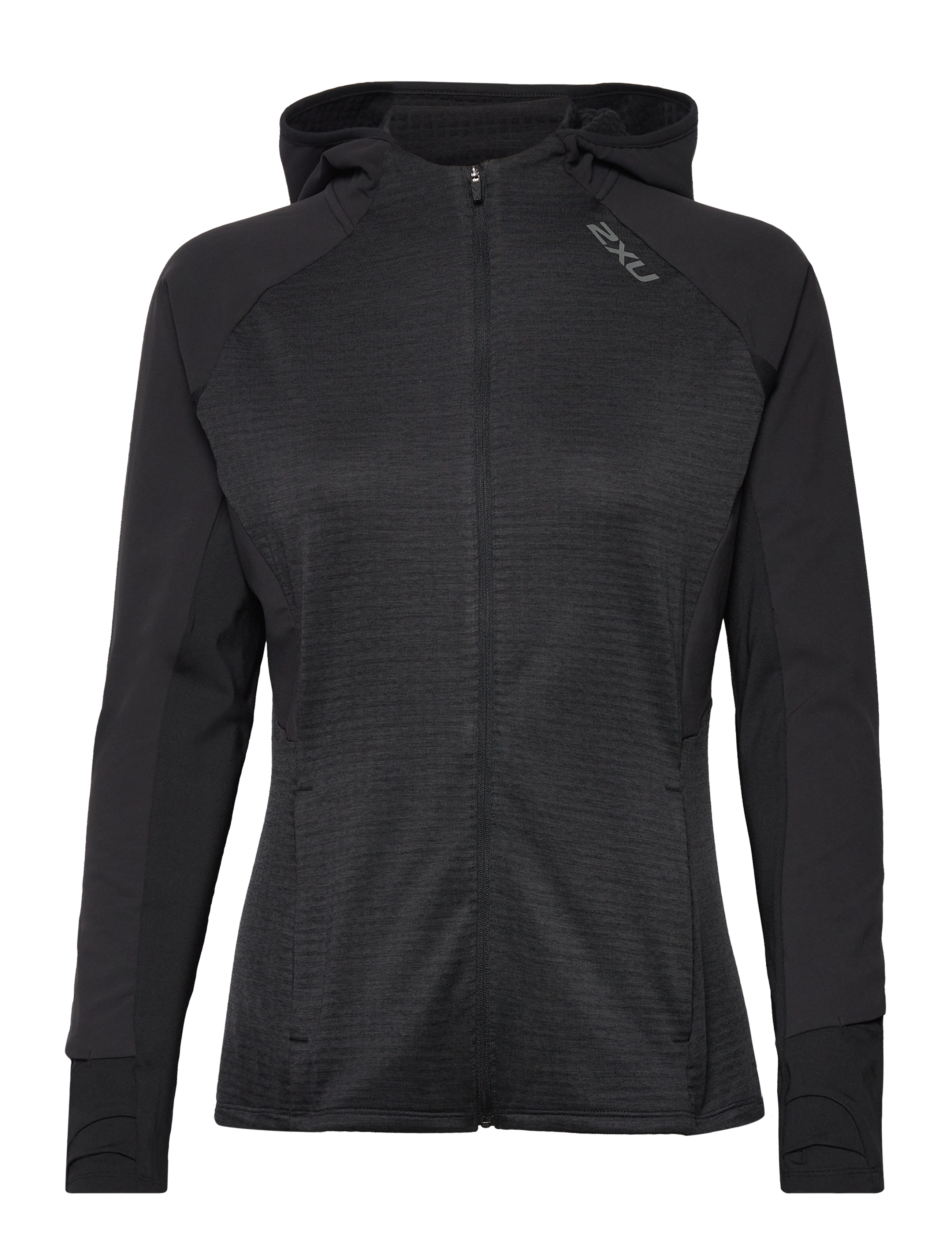 2XU - IGNITION SHIELD HOOD MID-LAYE - black/ black reflective - 0