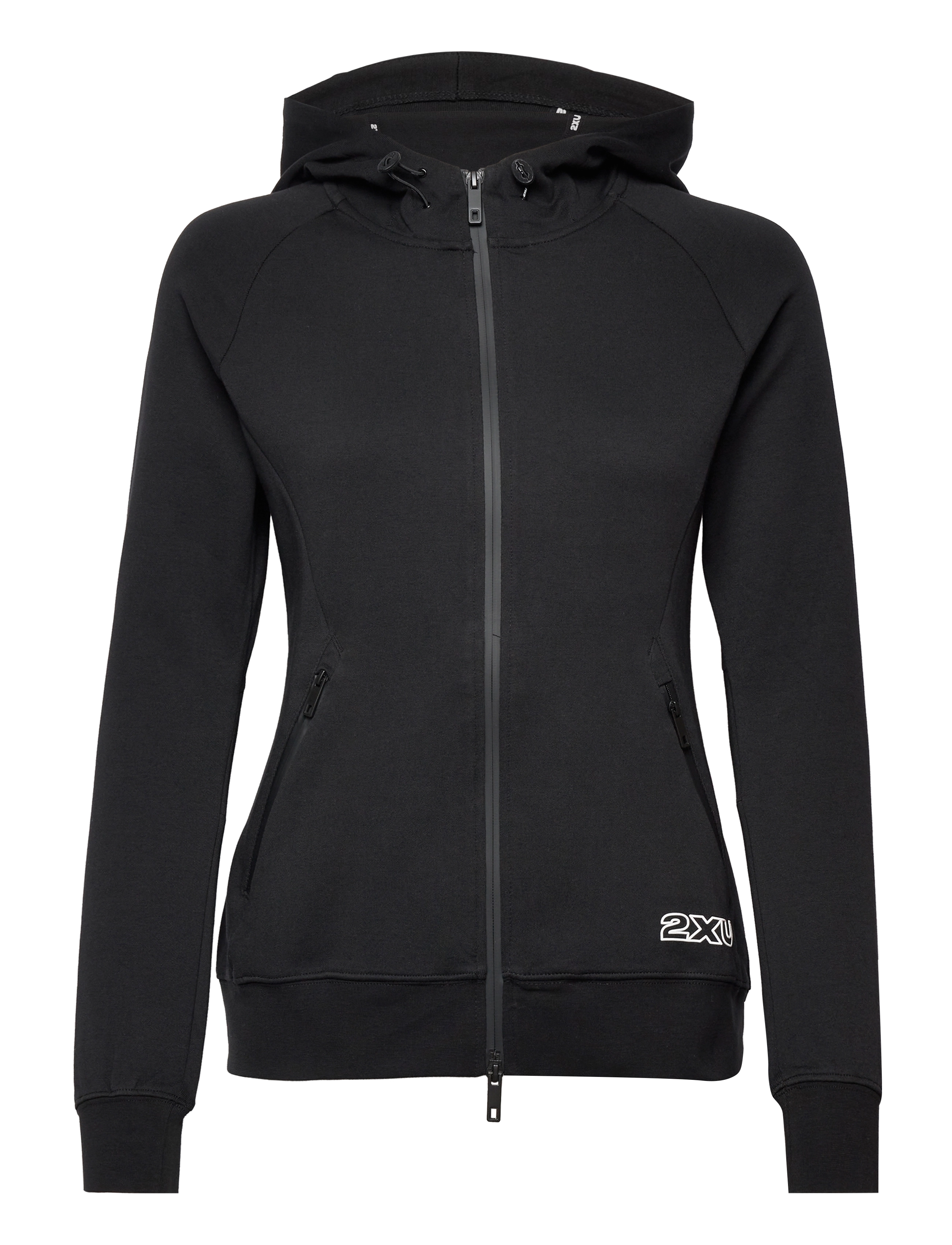 2XU - COMMUTE FULL ZIP HOODIE - black/white - 0