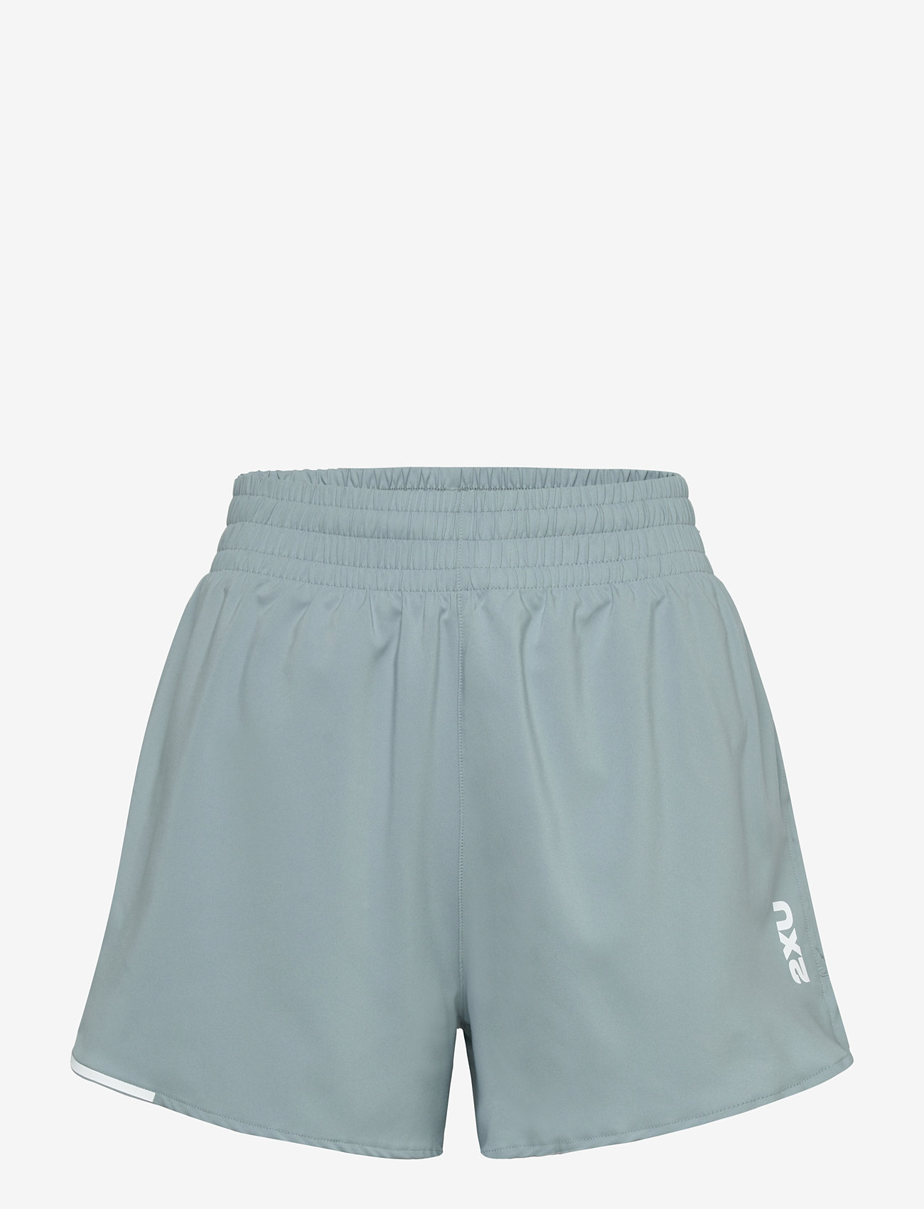 2XU - AERO HI-RISE 4 INCH SHORTS - running shorts - smoke blue/white reflective - 0