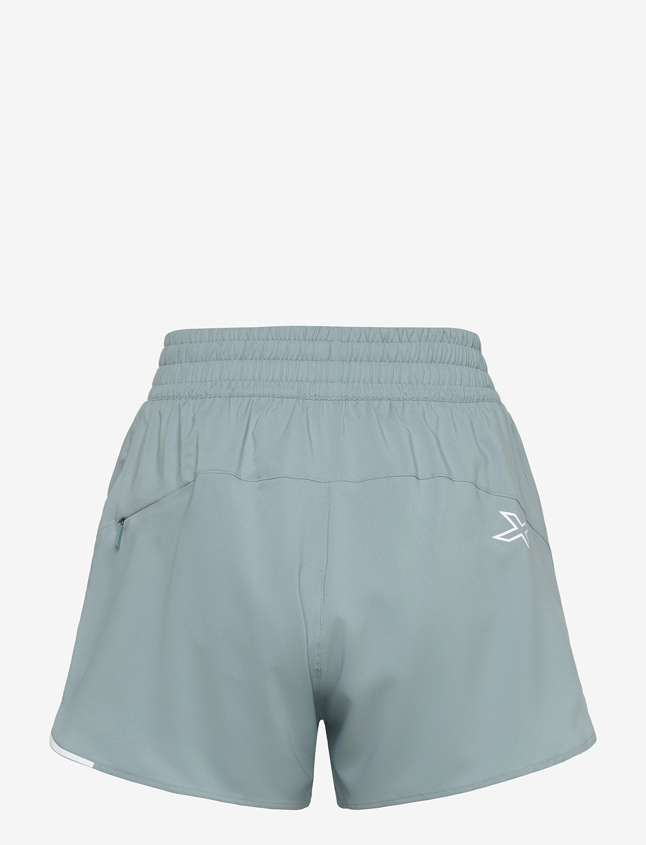 2XU - AERO HI-RISE 4 INCH SHORTS - running shorts - smoke blue/white reflective - 1