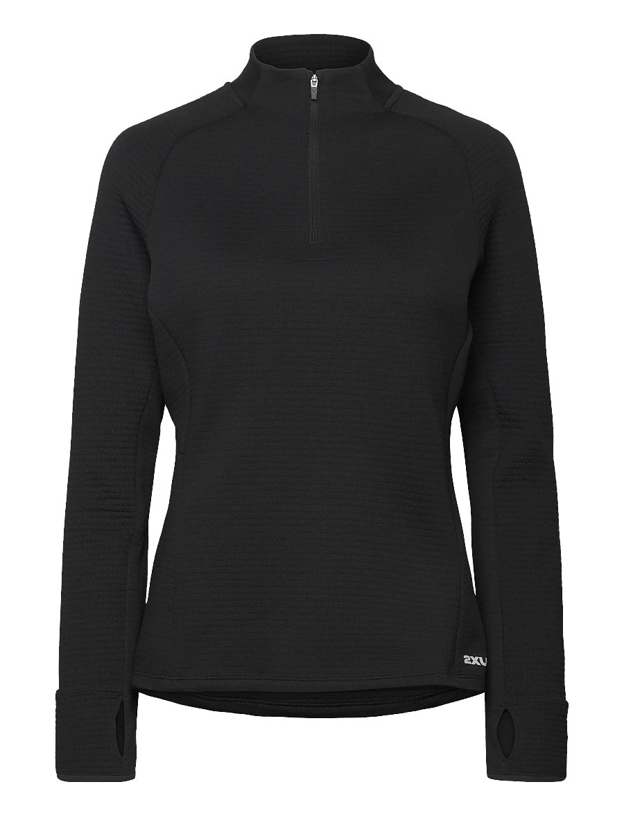 2XU - IGNITION HAPTIC 1/4 ZIP - oberteile - black/silver reflective - 0