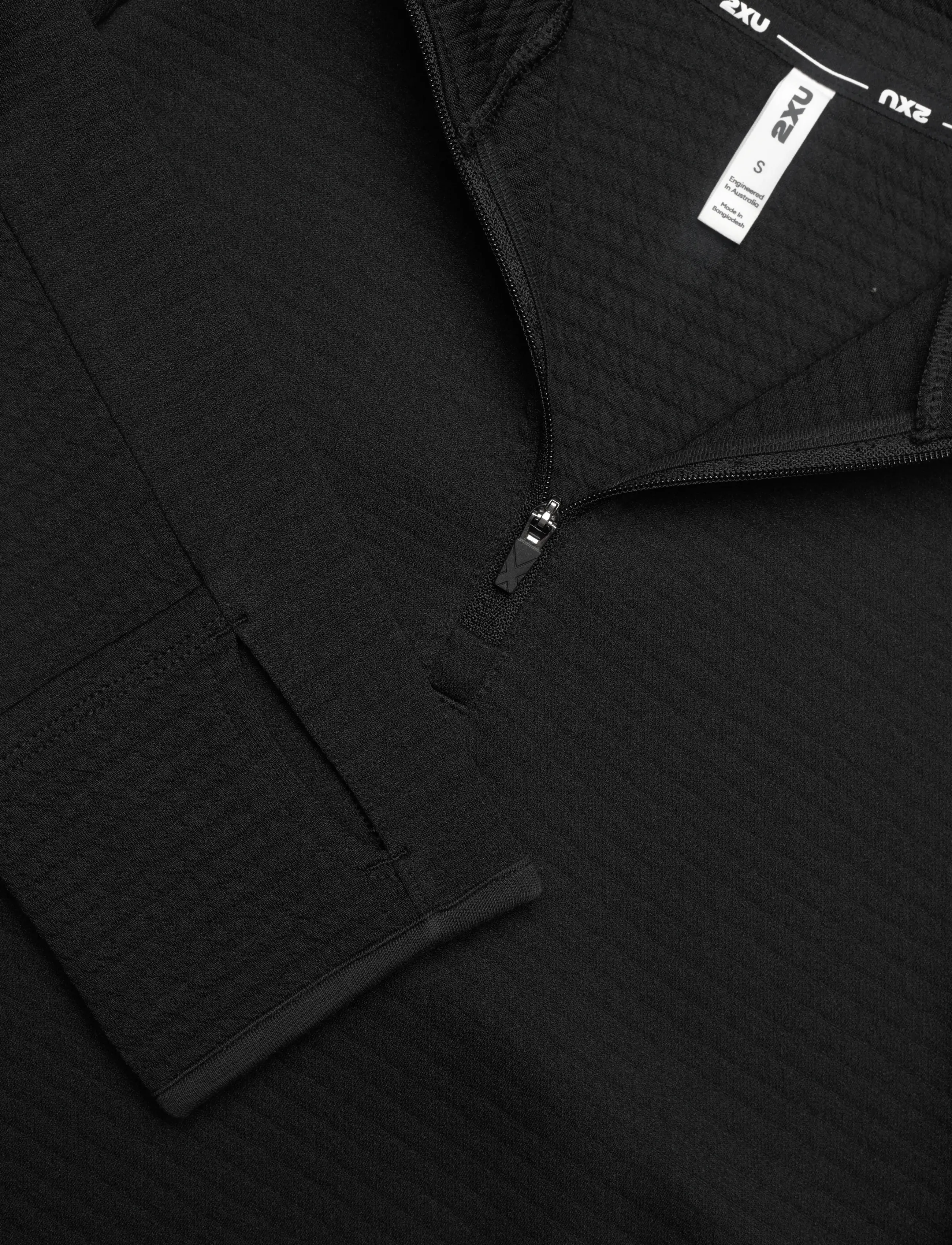 2XU - IGNITION HAPTIC 1/4 ZIP - fleecet - black/silver reflective - 2