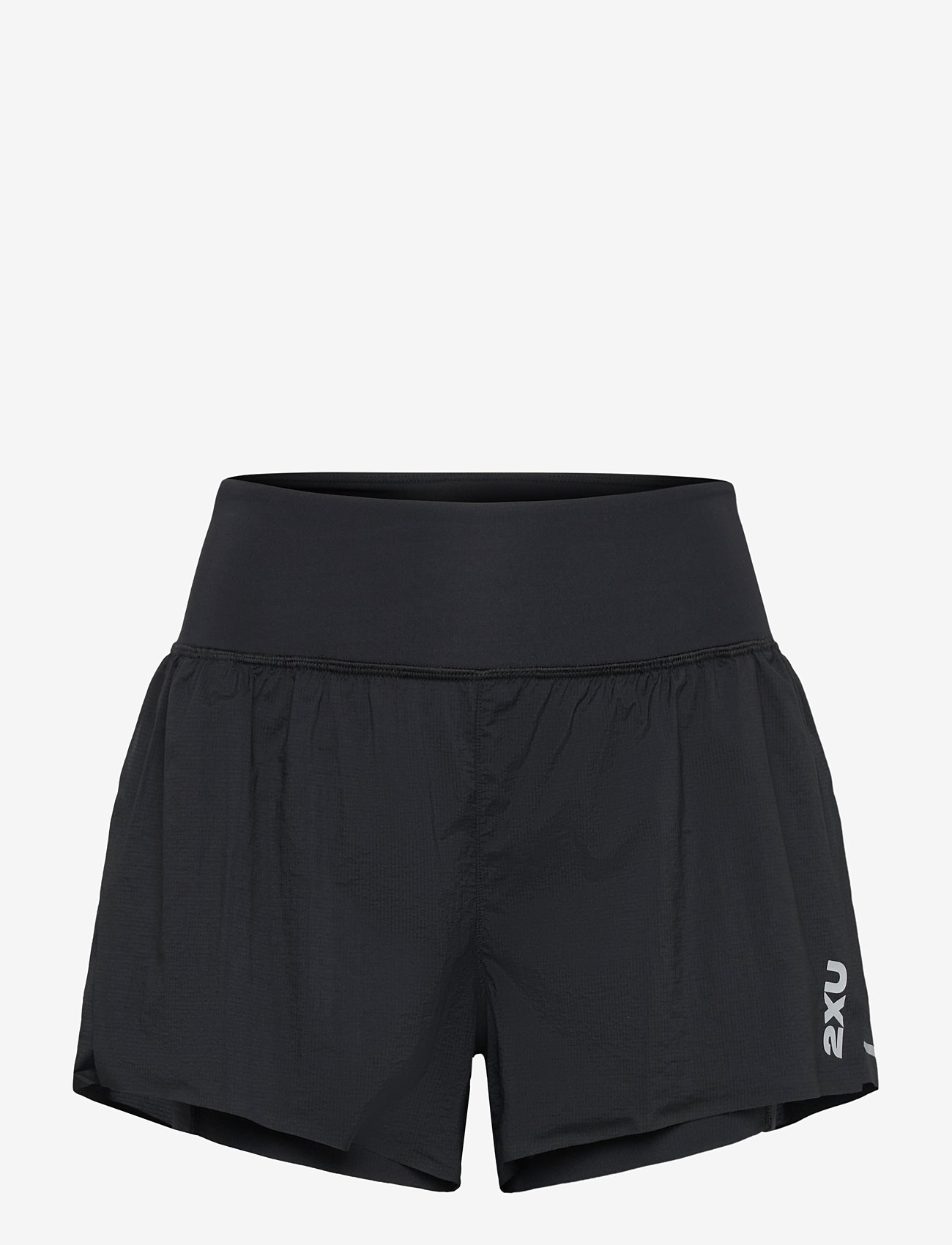 2XU - AERO HI-RISE 2-IN-1 3 INCH SHORTS - løbeshorts - black/silver reflective - 0