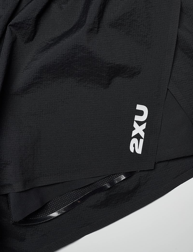 2XU - AERO HI-RISE 2-IN-1 3 INCH SHORTS - løbeshorts - black/silver reflective - 3