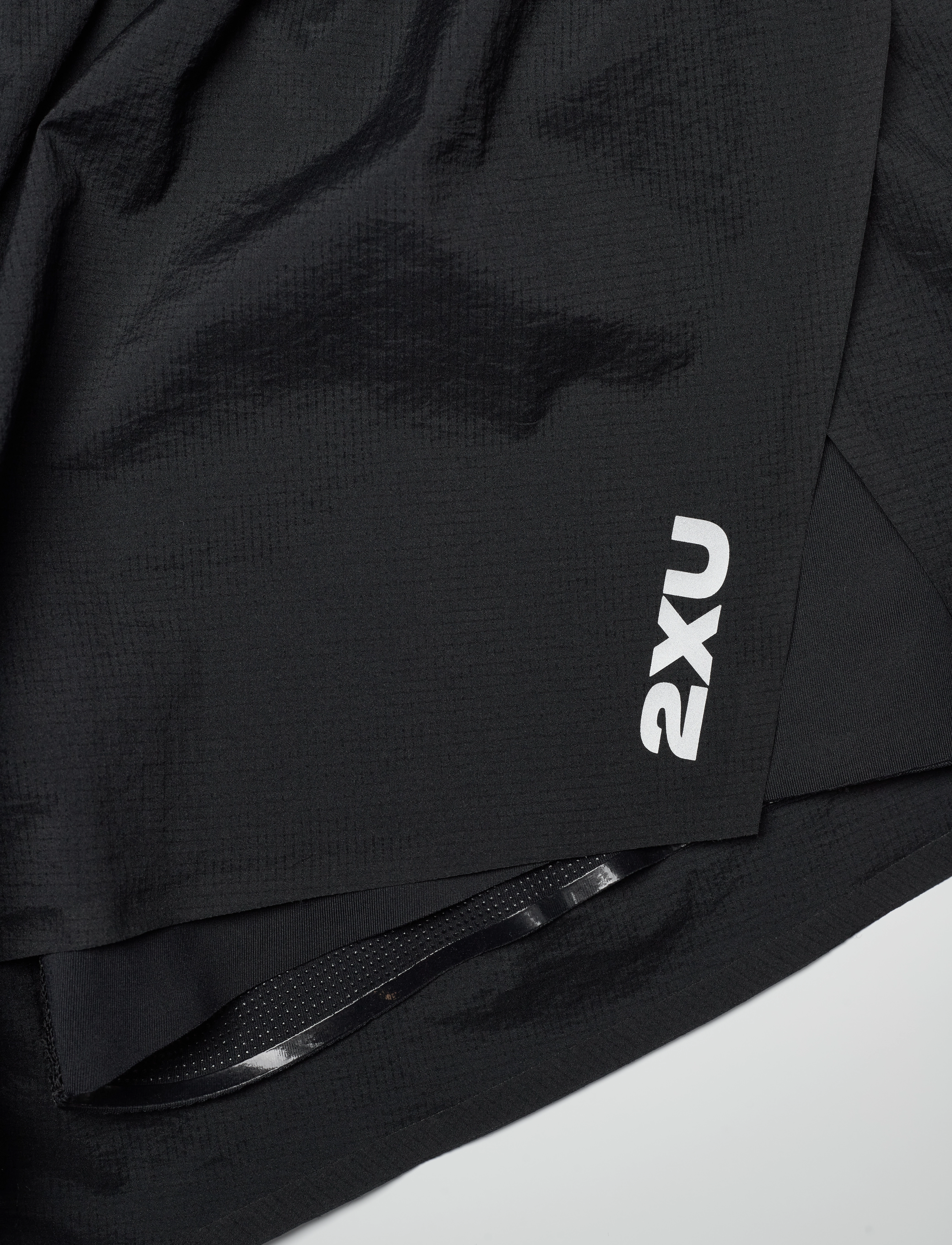 2XU - AERO HI-RISE 2-IN-1 3 INCH SHORTS - løbeshorts - black/silver reflective - 3