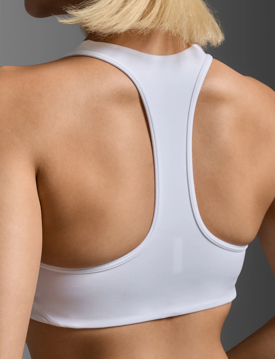 2XU - FORM RACERBACK MEDIUM IMPACT BRA - sport-bhs - white/white - 3