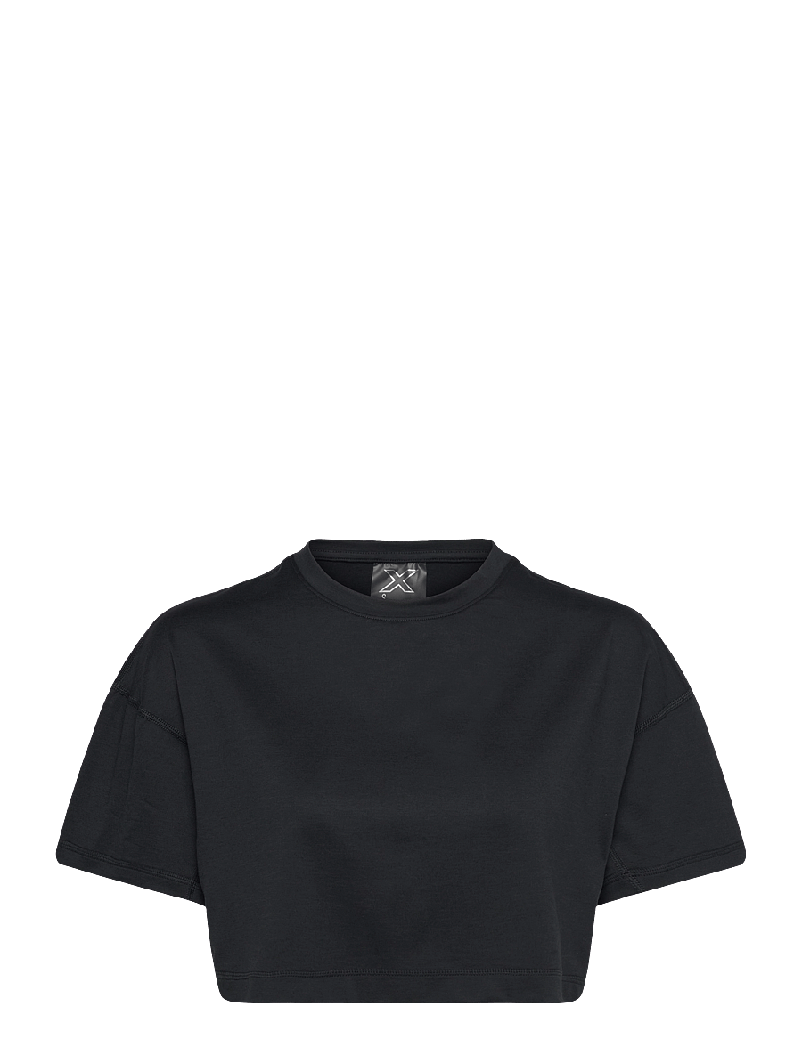 2XU - FORM SOFT JERSEY CROP TEE - crop-tops - black/black - 0