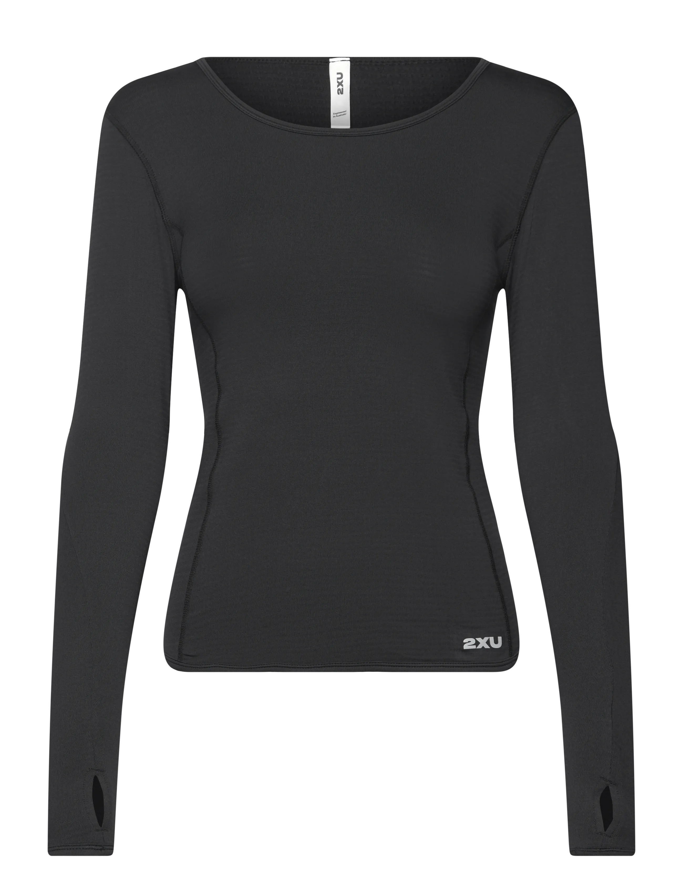 2XU Ignition Grid Base Layer, Kvinder, Langærmet Baselayer, Sort, Str: M