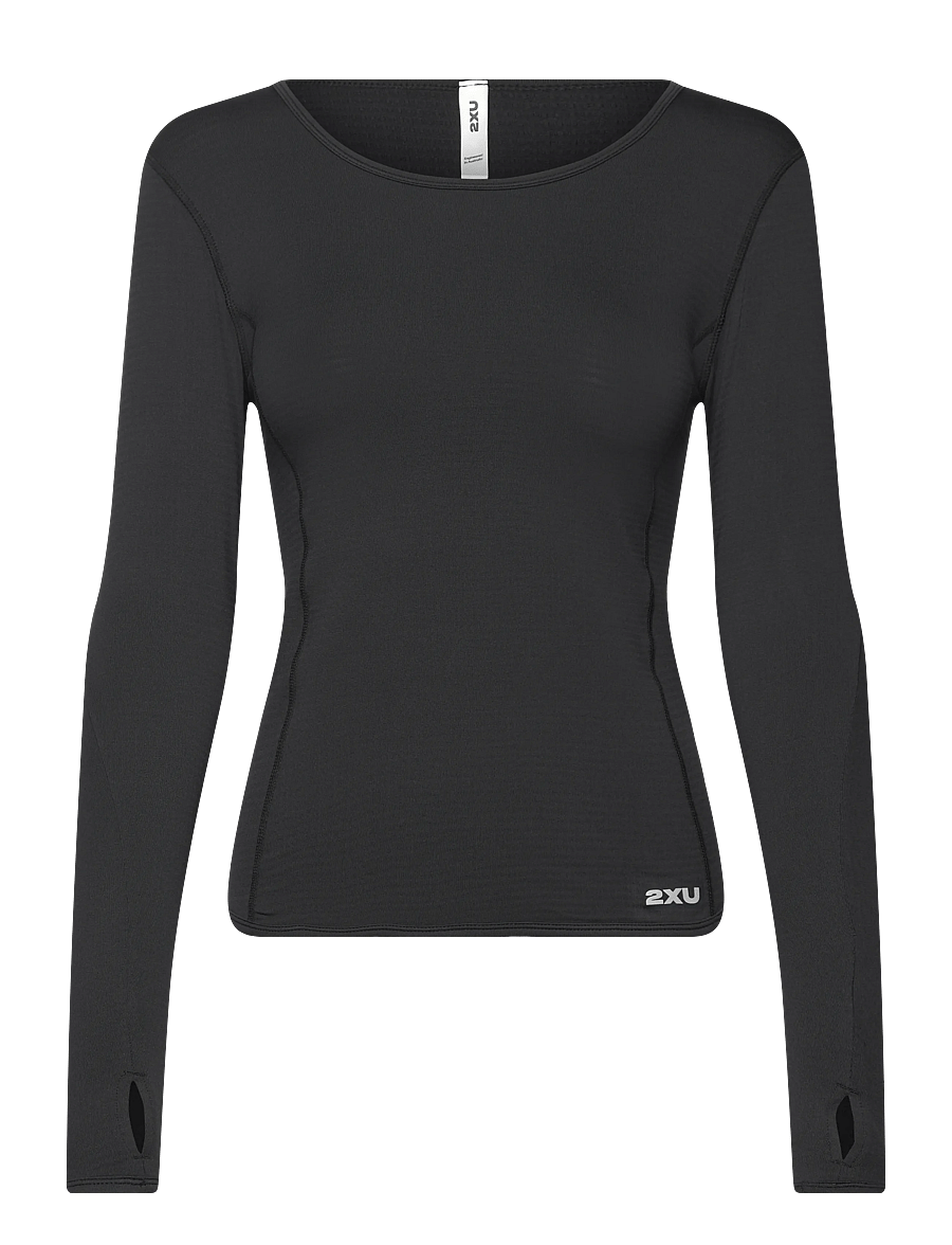 2XU - IGNITION GRID BASE LAYER - pikkade varrukatega alussärgid - black/silver reflective - 0
