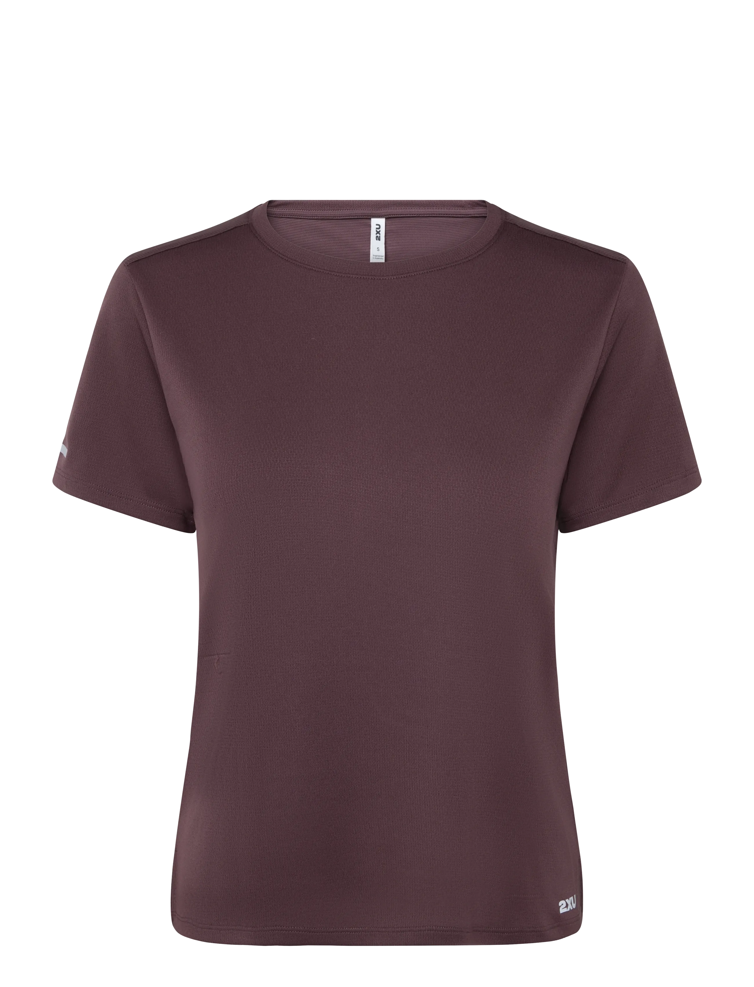 2XU AERO MESH TEE - Uued tooted - CURRANT/SILVER REFLECTIVE / burgundy