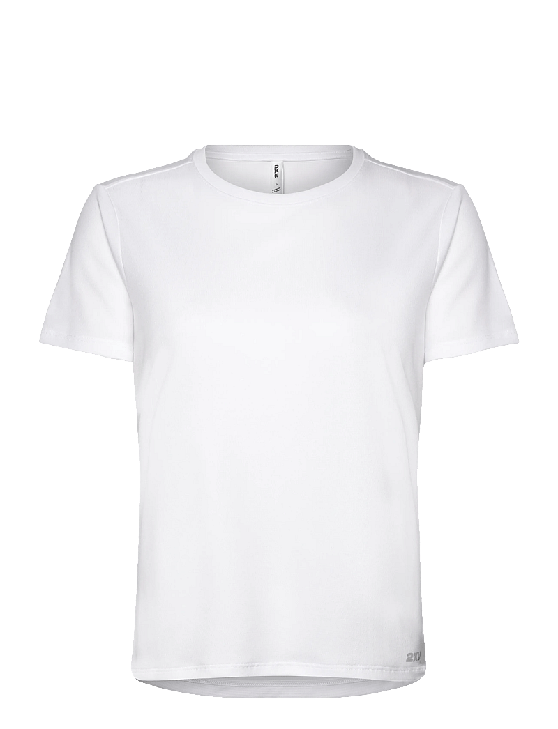 2XU - AERO MESH TEE - t-shirts - white/silver reflective - 0
