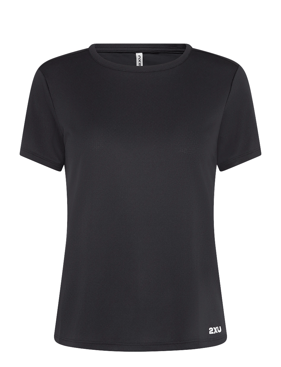 2XU - AERO MESH TEE - t-shirts - black/silver reflective - 1