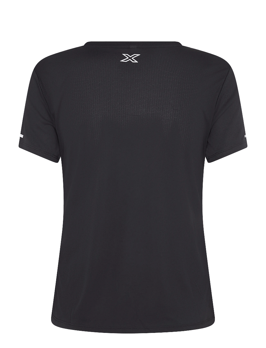 2XU - AERO MESH TEE - t-shirts - black/silver reflective - 2