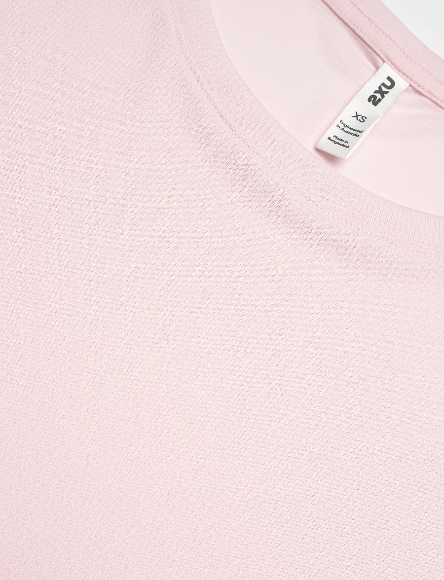 2XU - AERO MESH TEE - t-shirts - pink frost/pink frost reflective - 2