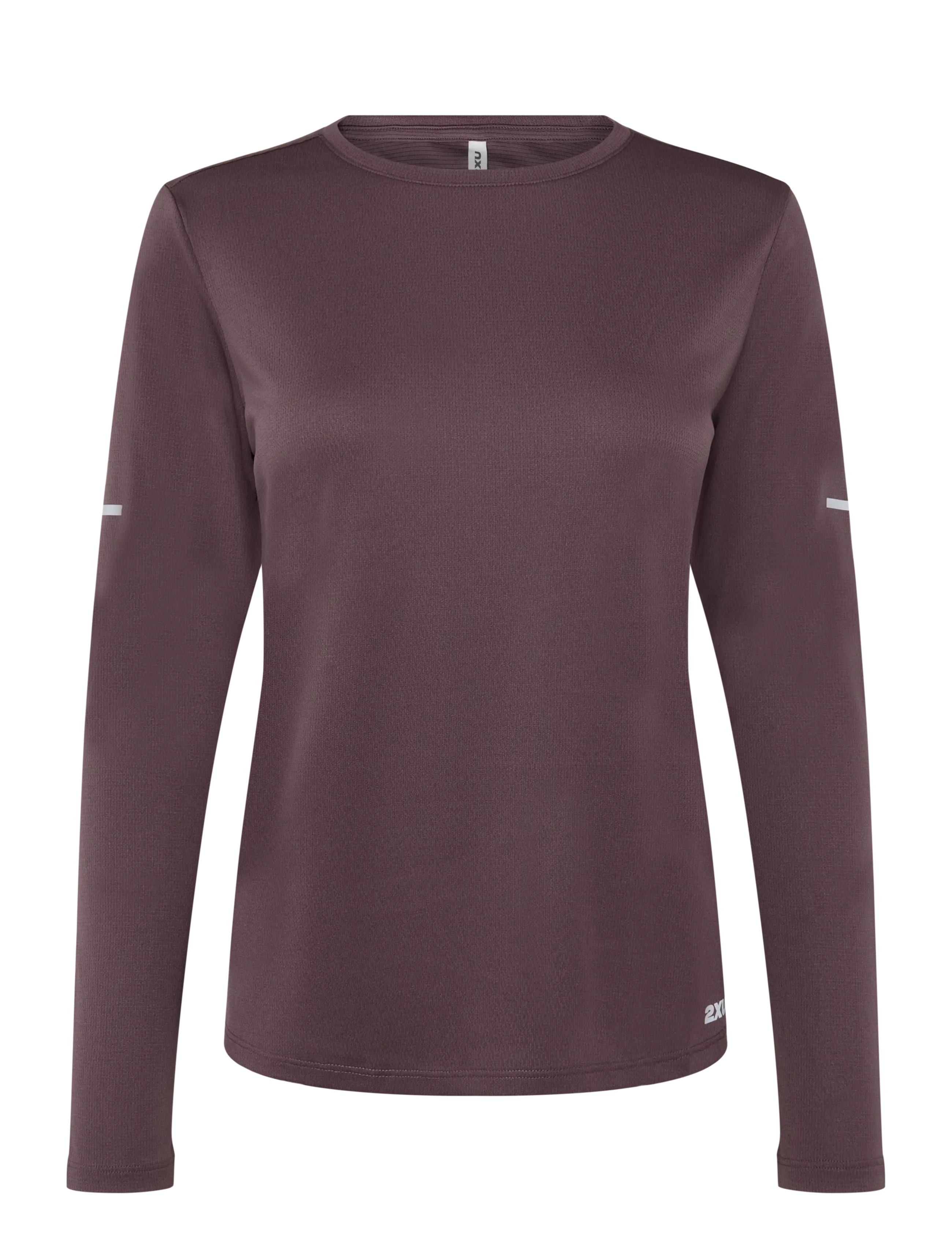 2XU Aero Mesh Long Sleeve, Kvinder, Aero Mesh Langærmet Top, Bordeaux, Str: S