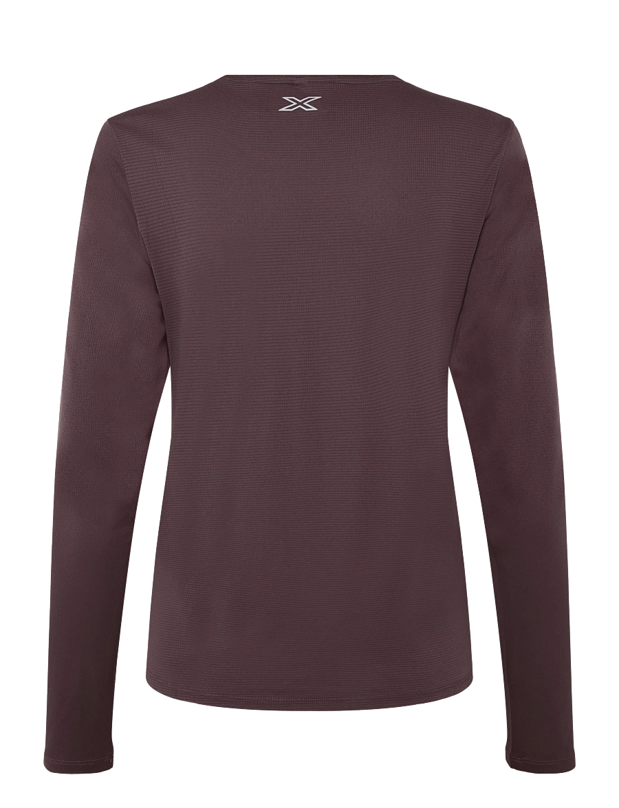 2XU - AERO MESH LONG SLEEVE - longsleeved tops - currant/silver reflective - 2