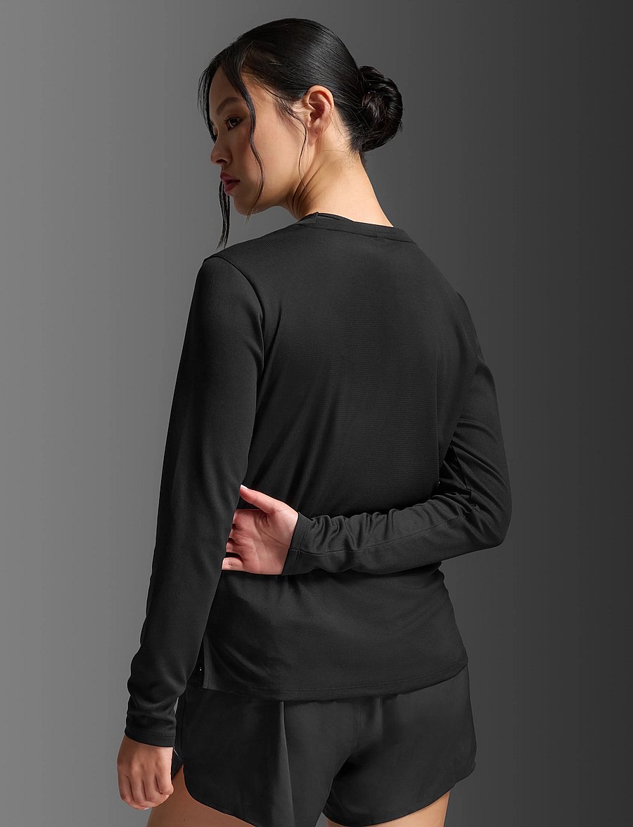2XU - AERO MESH LONG SLEEVE - pikkade varrukatega alussärgid - black/silver reflective - 3