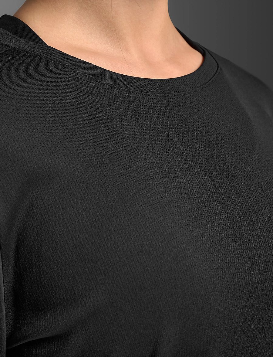 2XU - AERO MESH LONG SLEEVE - pikkade varrukatega alussärgid - black/silver reflective - 4