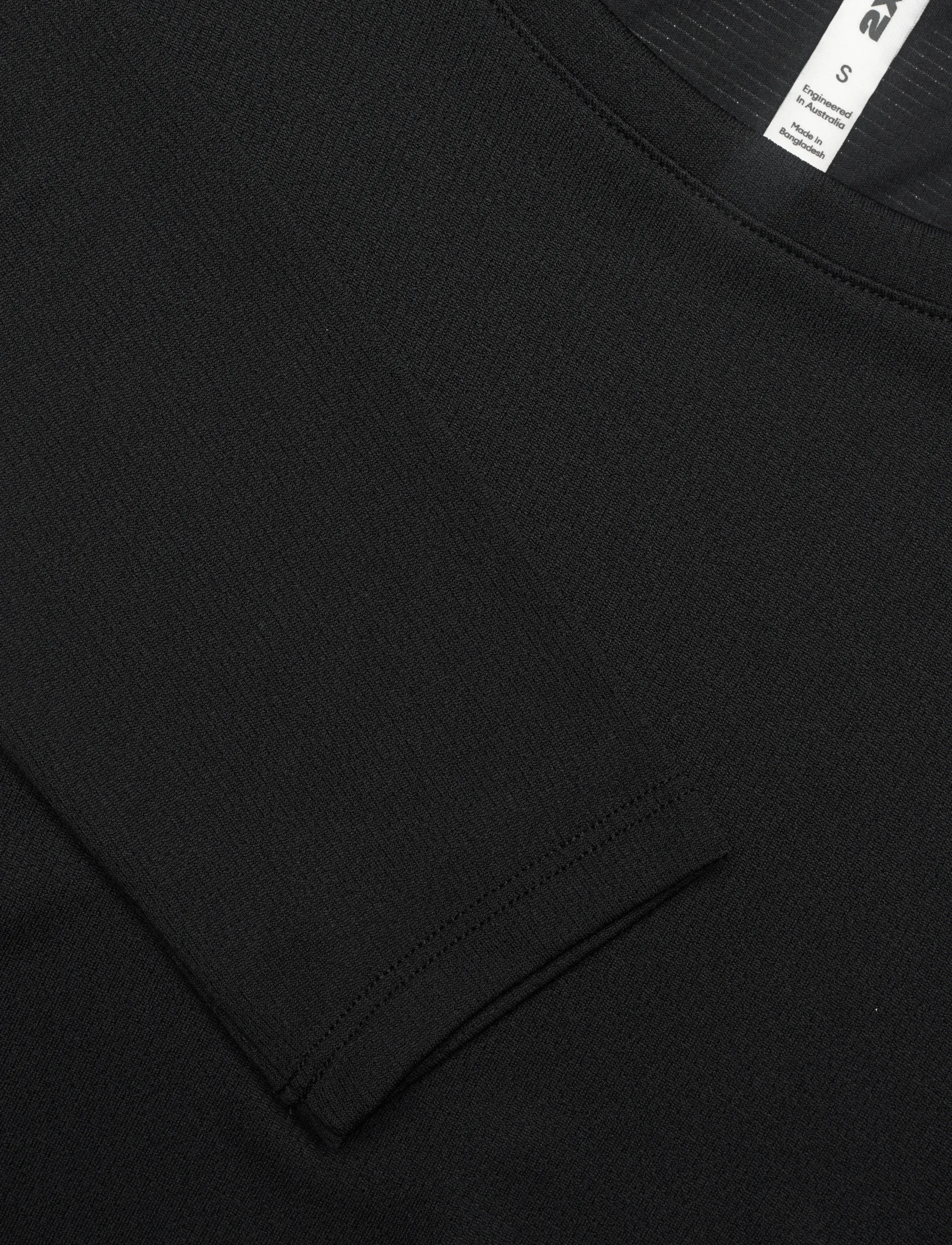 2XU - AERO MESH LONG SLEEVE - hauts à manches longues - black/silver reflective - 2