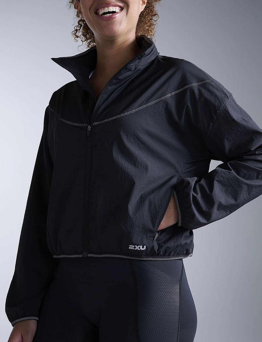 2XU - AERO SHEER BOMBER - black/silver reflective - 4