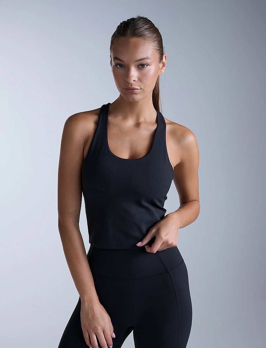 2XU - FLUID RACERBACK TANK - crop-tops - black/black - 0