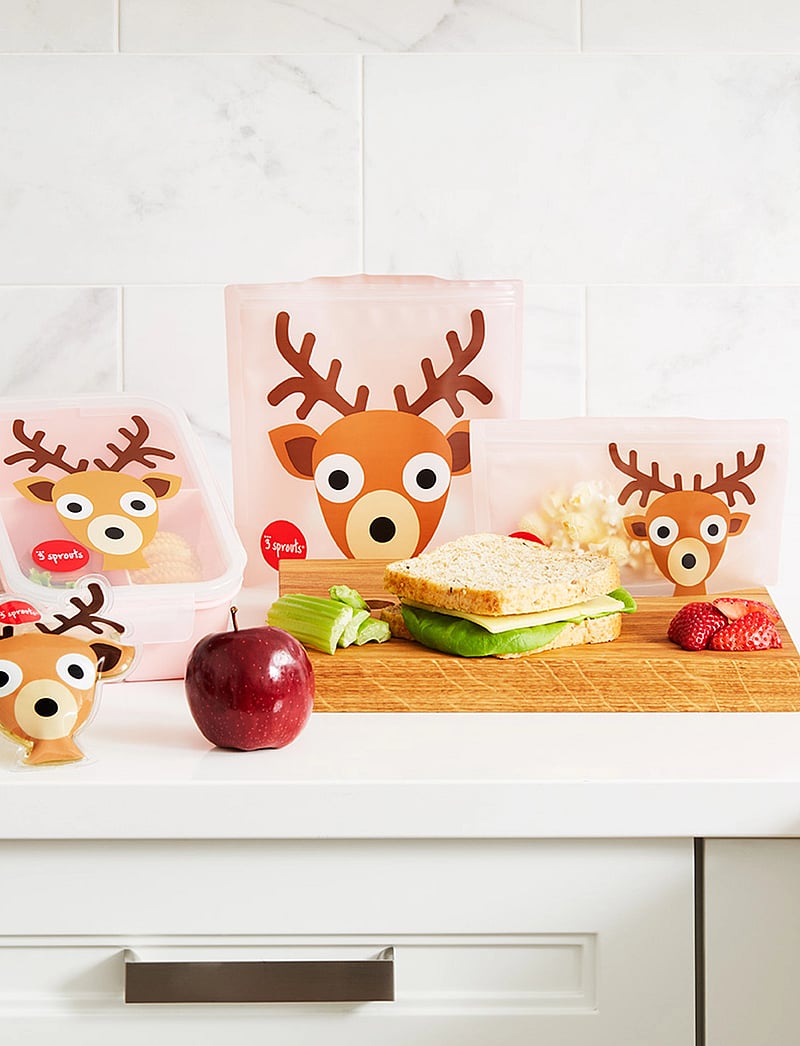 3 Sprouts - Lunch Box - madalaimad hinnad - pink - deer - 1