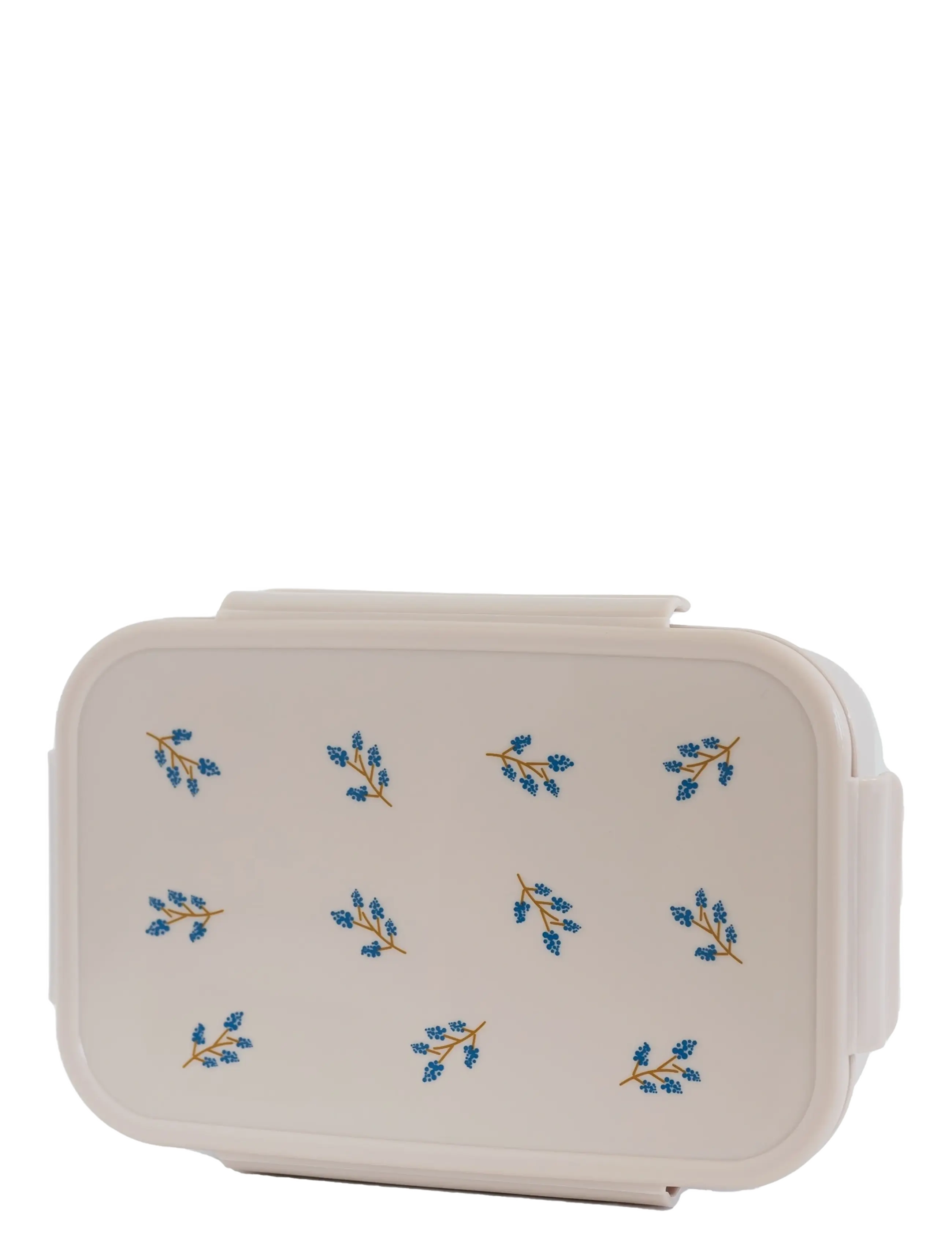 3 Sprouts Lunchbox, Blueberry/Taupe, Madkasse, Creme, Str: ONE SIZE