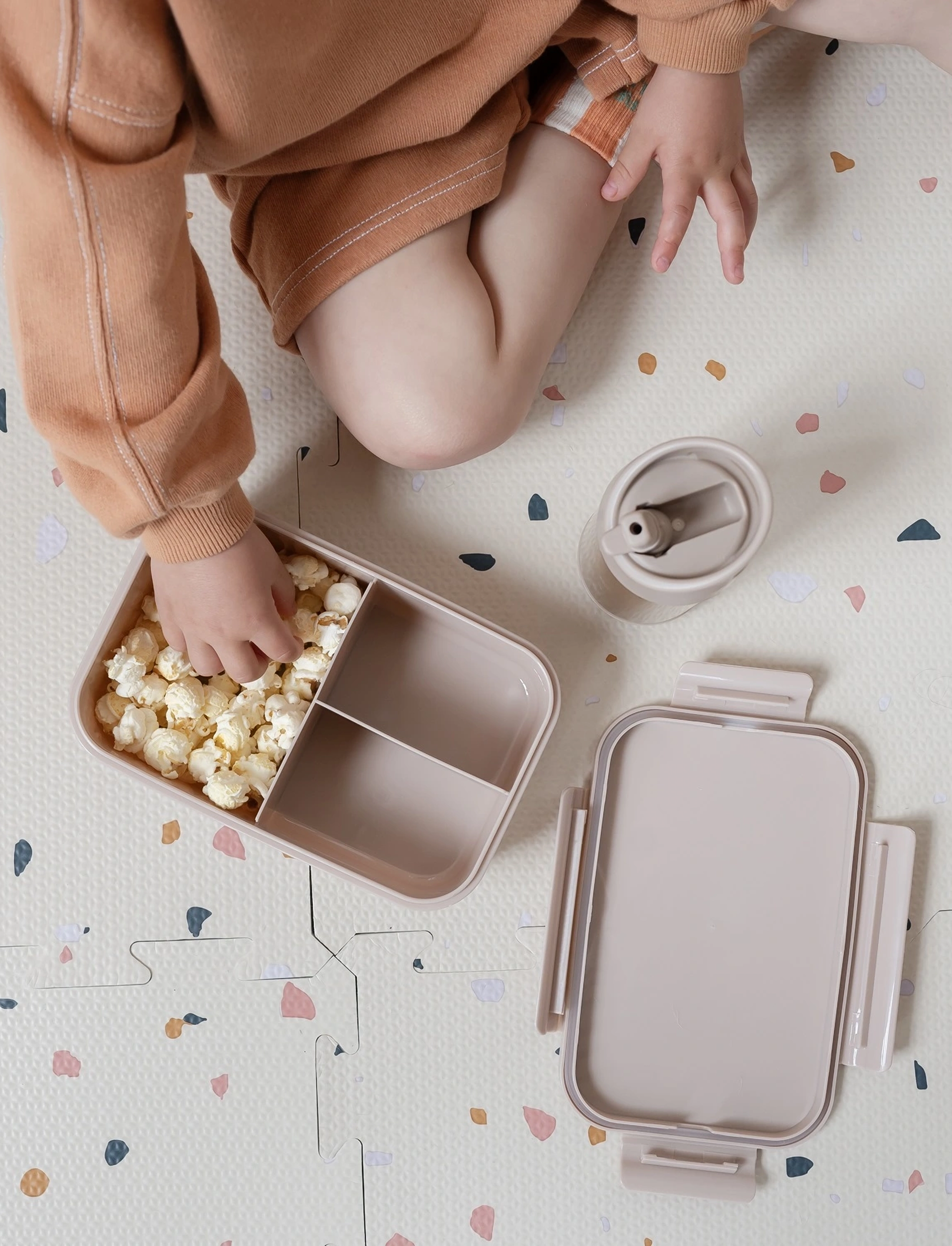 3 Sprouts - 3 Sprouts Lunchbox, Blueberry/Taupe - lõunasöögikarbid - blue - 5