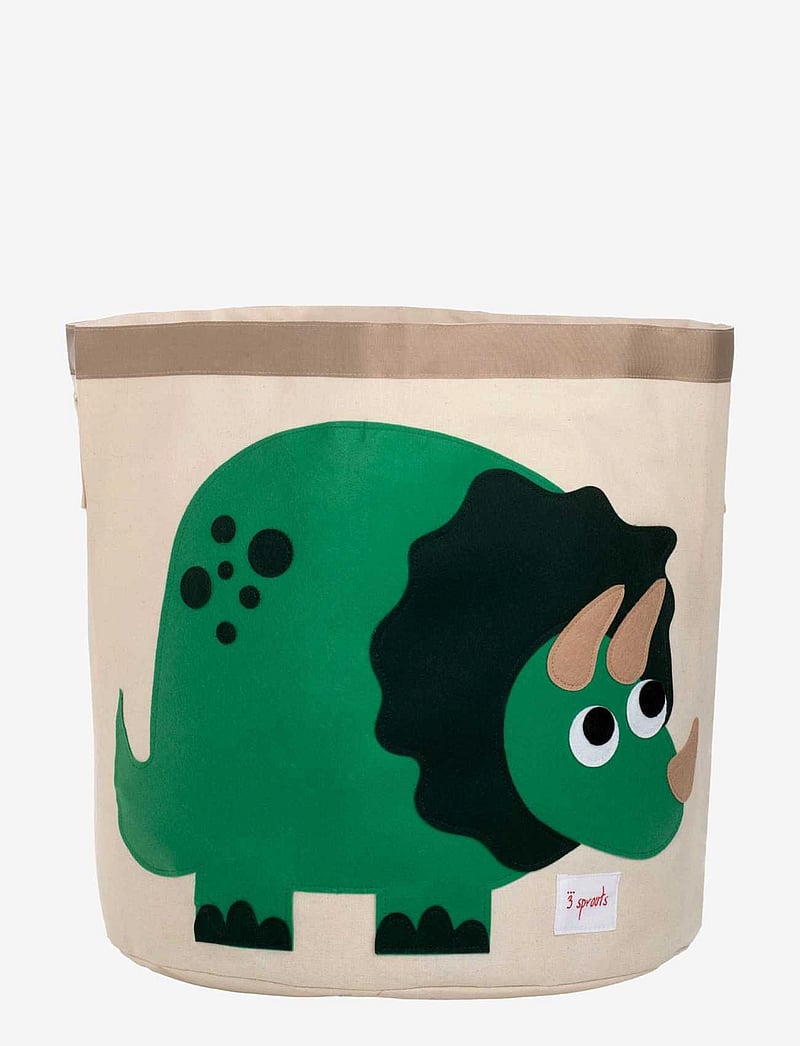 3 Sprouts - Storage Container Round - hoiukorvid - green - dinosaur - 0