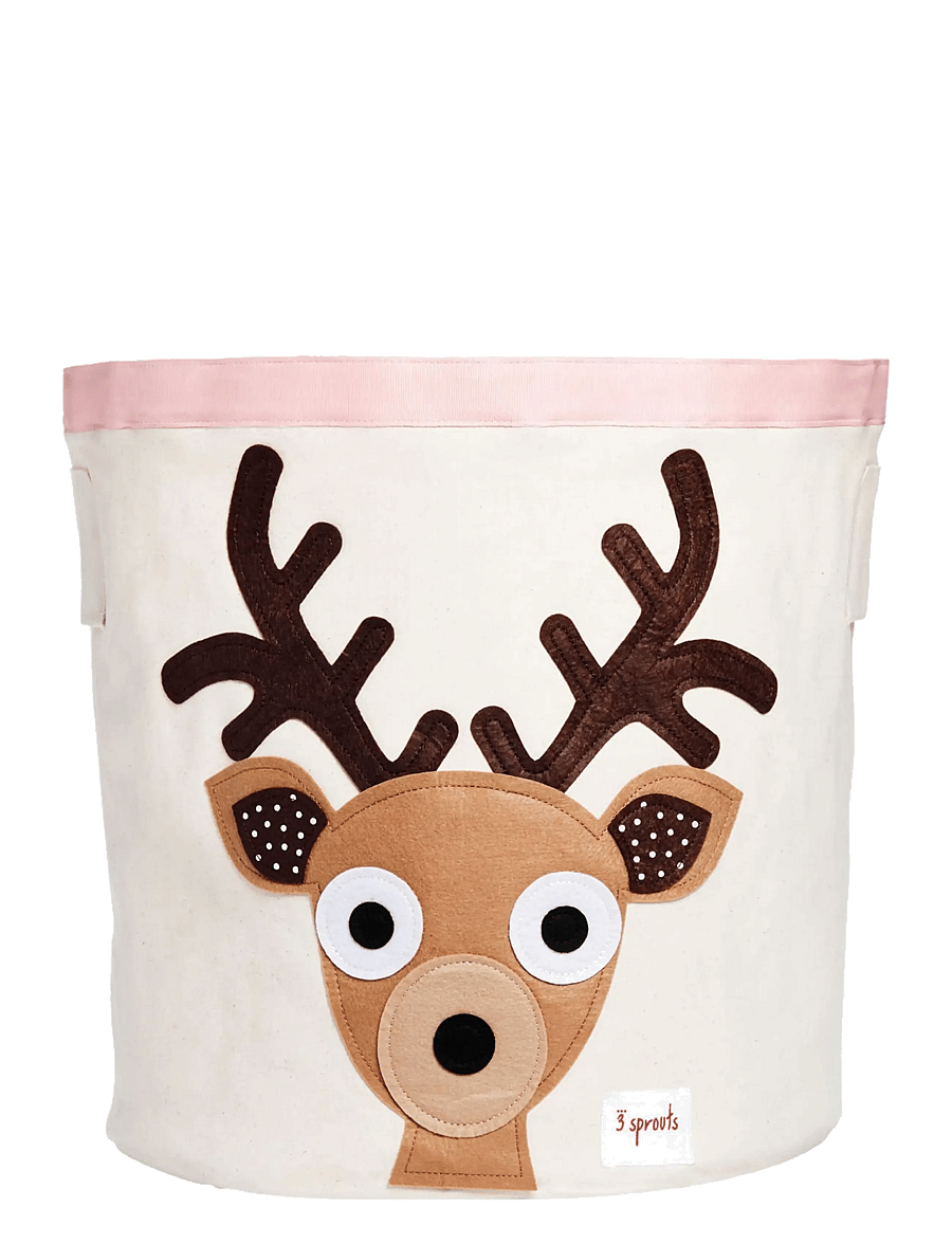 3 Sprouts - Storage container, Round - aufbewahrungskörbe - toffee - deer - 1