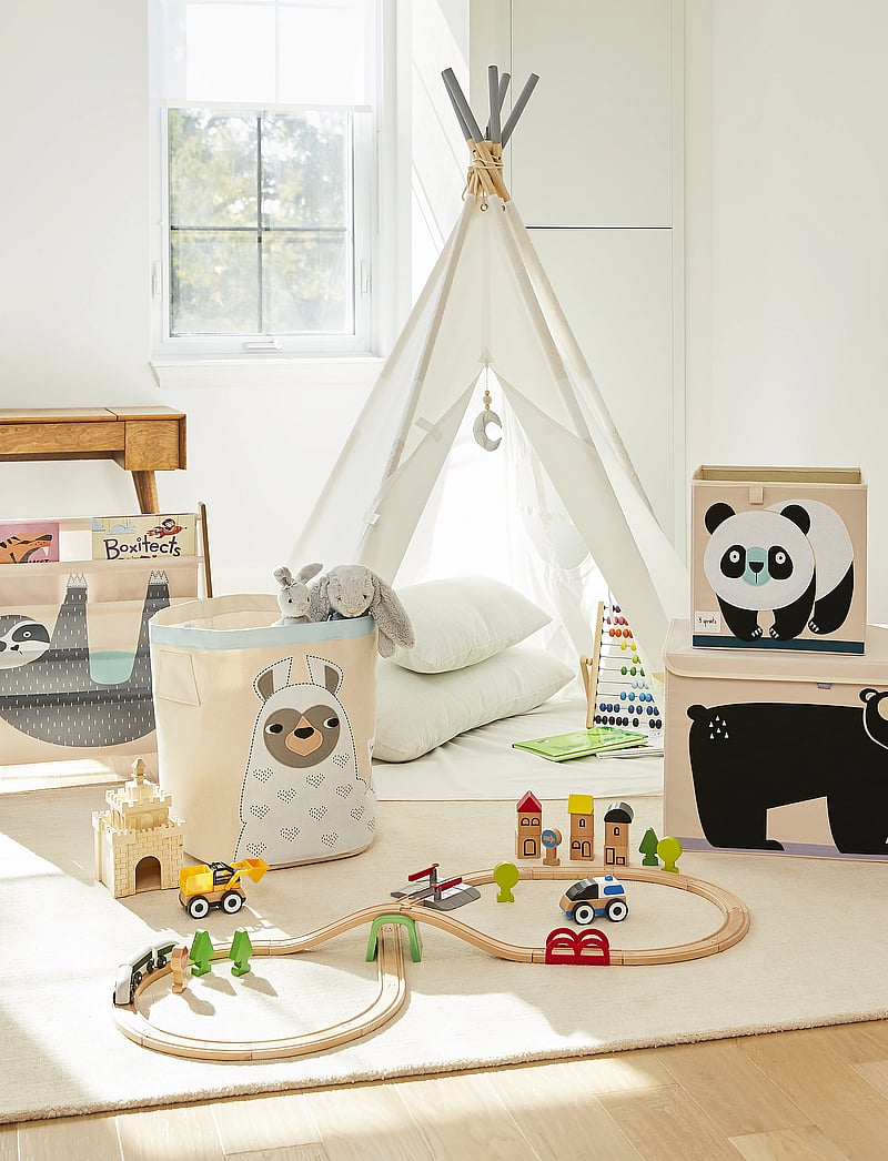 3 Sprouts - Storage Box - hoiukorvid - black & white - panda - 1