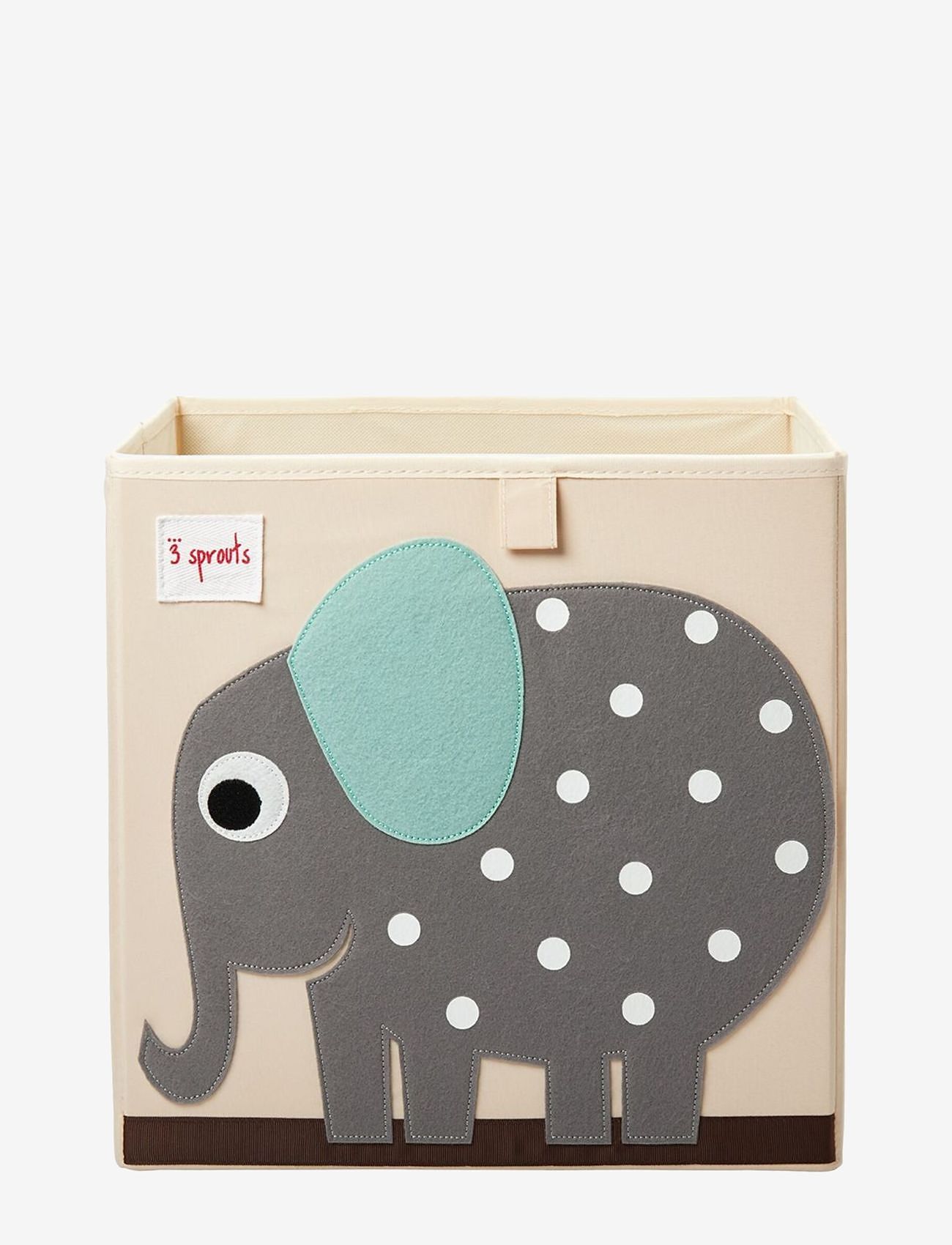 3 Sprouts - Storage Box - hoiukorvid - gray - elephant - 0