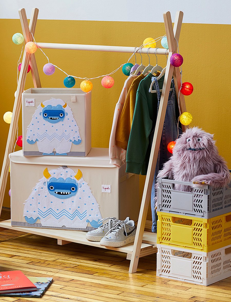 3 Sprouts - Storage Box - aufbewahrungskörbe - white - yeti - 1