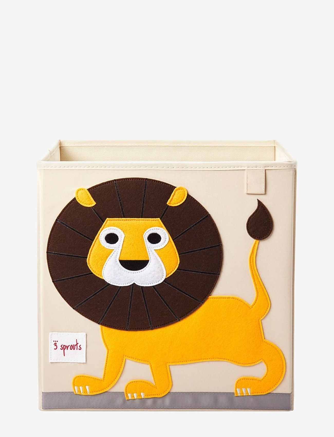 3 Sprouts - Storage Box - storage baskets - yellow - lion - 0
