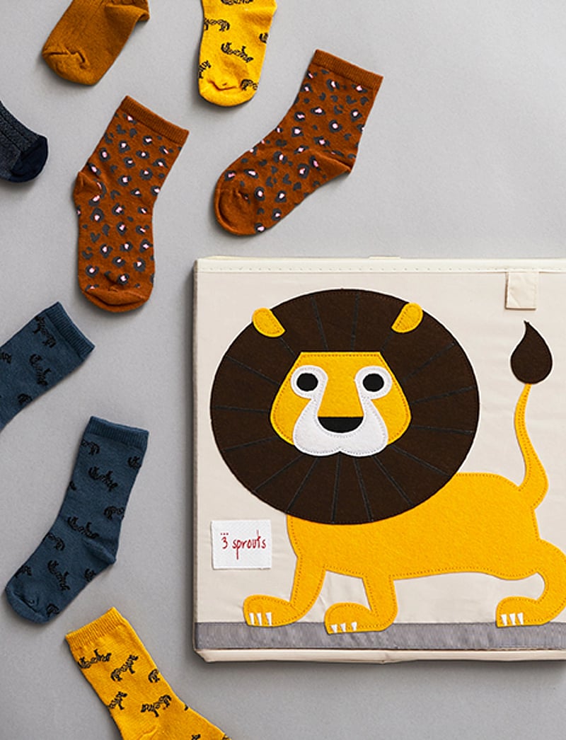 3 Sprouts - Storage Box - aufbewahrungskörbe - yellow - lion - 1