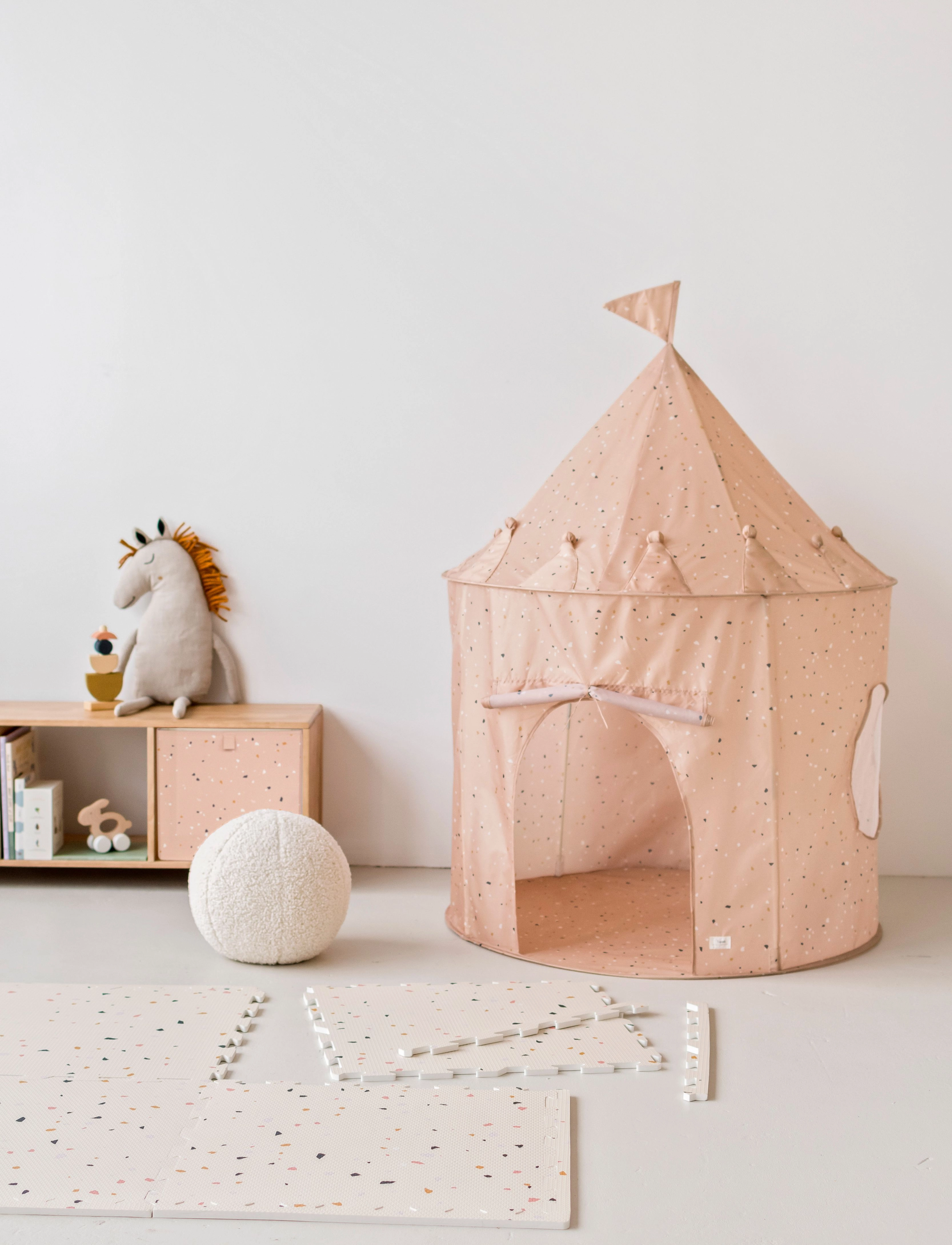 3 Sprouts - 3 Sprouts Storage Box, Terrazzo/Clay - clay - 3